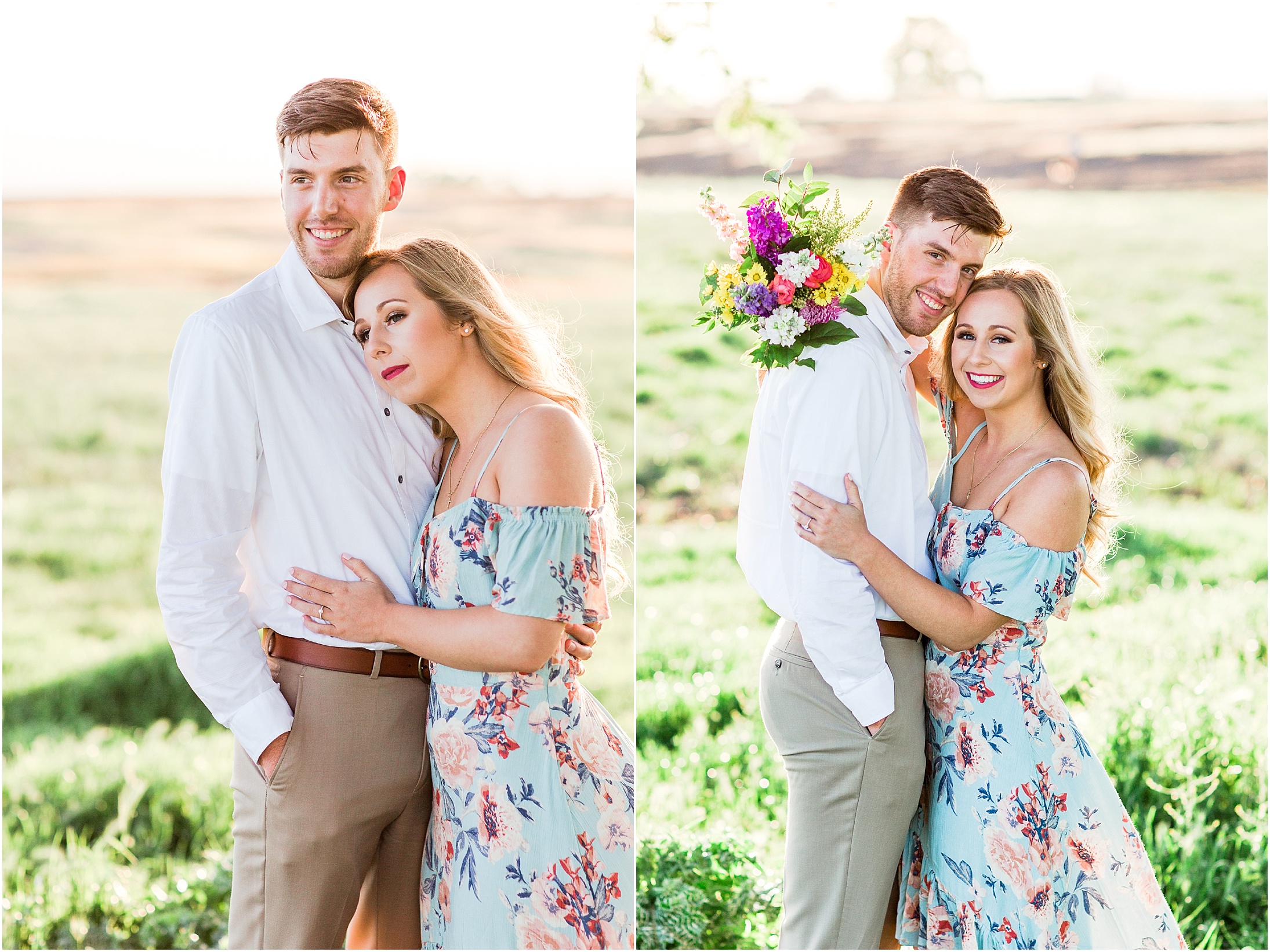 Table Mountain Champange Engagement Session Butte County California,