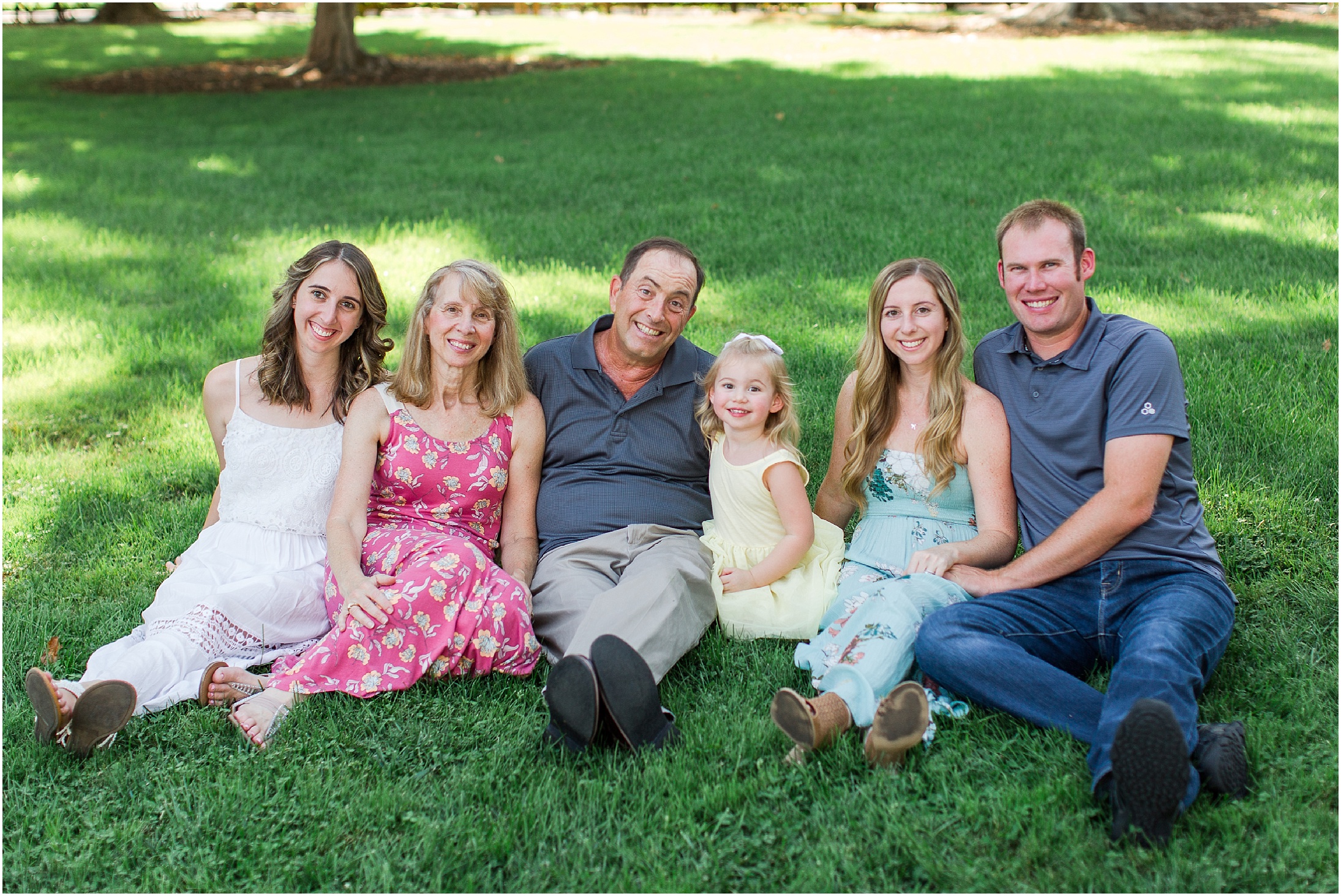 California State University Chico Family Session Chico State Kendall Hall Pastel Dresses,