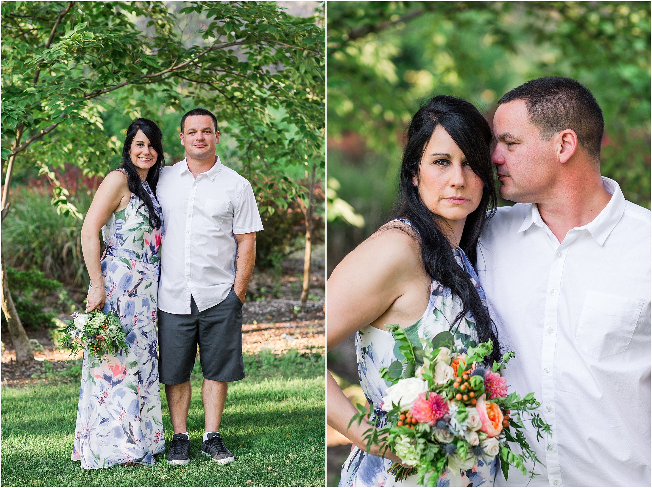 Canyon Oaks Country Club Golf Course Chico California Engagement Floral Bouquet,