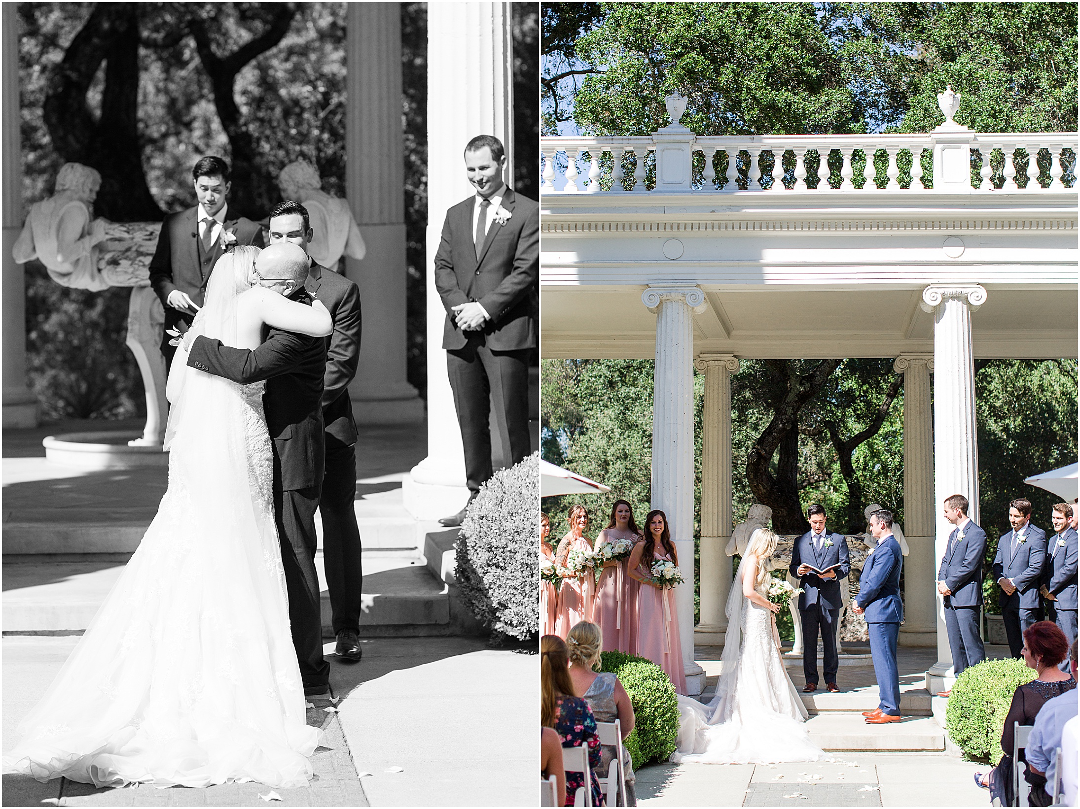 Villa Montavlo Wedding - Bay Area Wedding Garden Wedding - Villa Wedding - Blush and Florals,