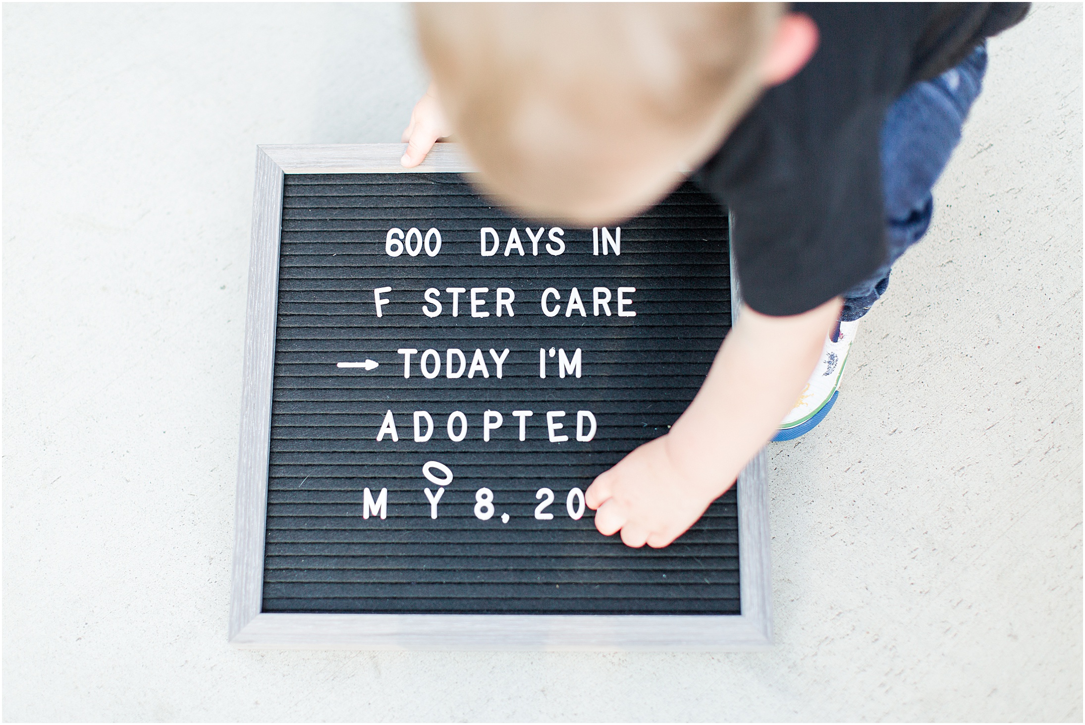 Adoption Day California State University Chico Foster Care Letter Board,