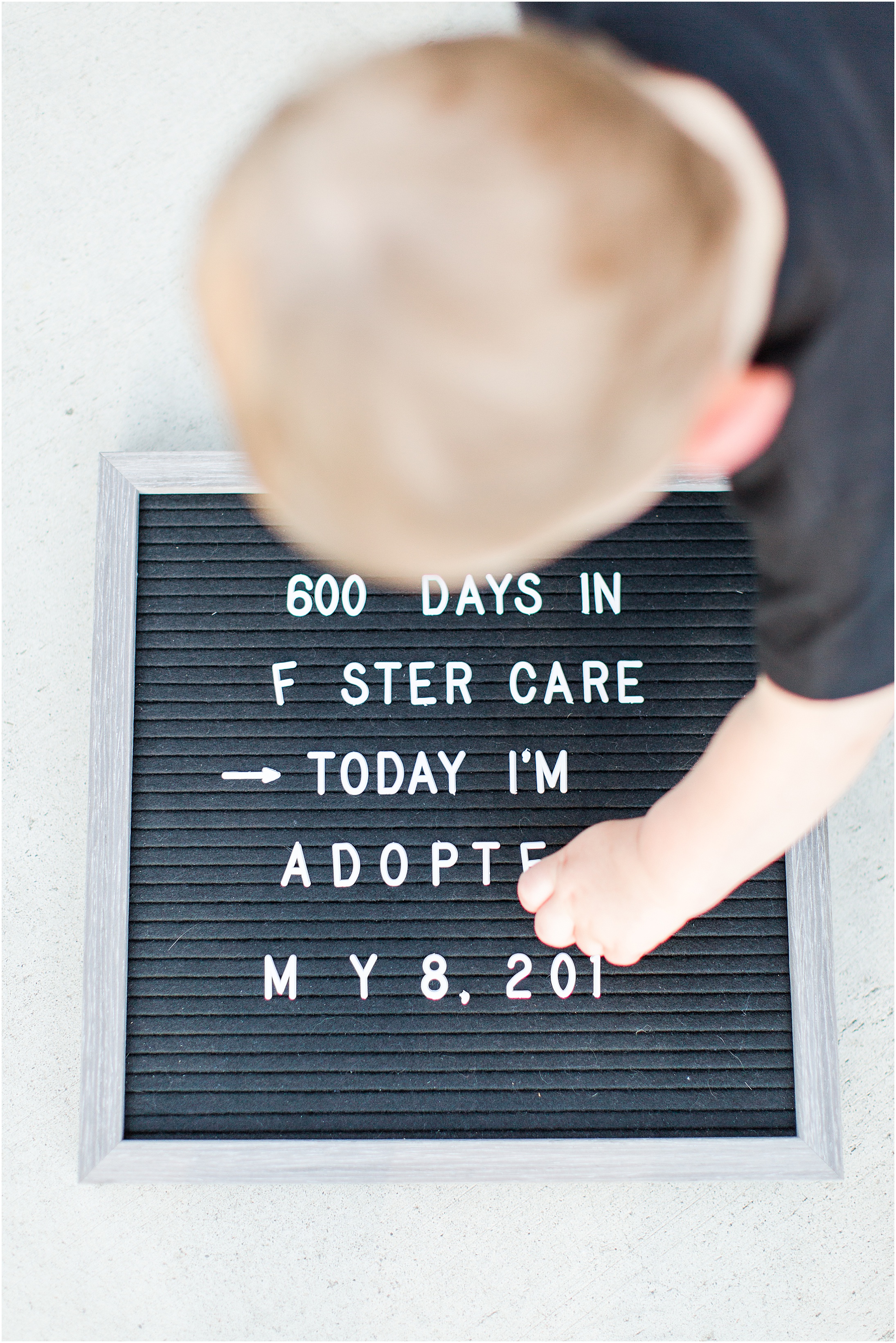 Adoption Day California State University Chico Foster Care Letter Board,