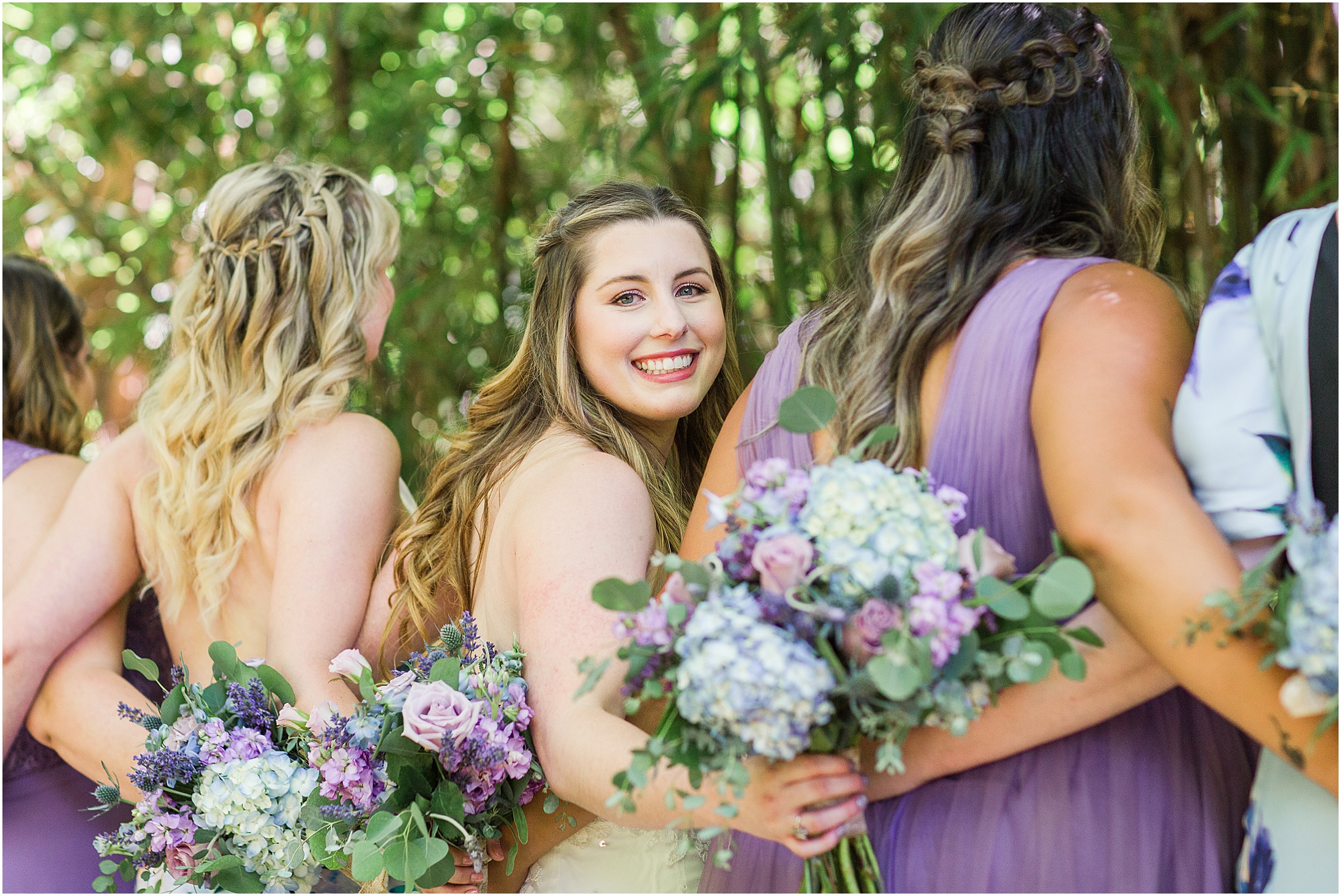 Gale Durham CA Summer Wedding Purple Gray,