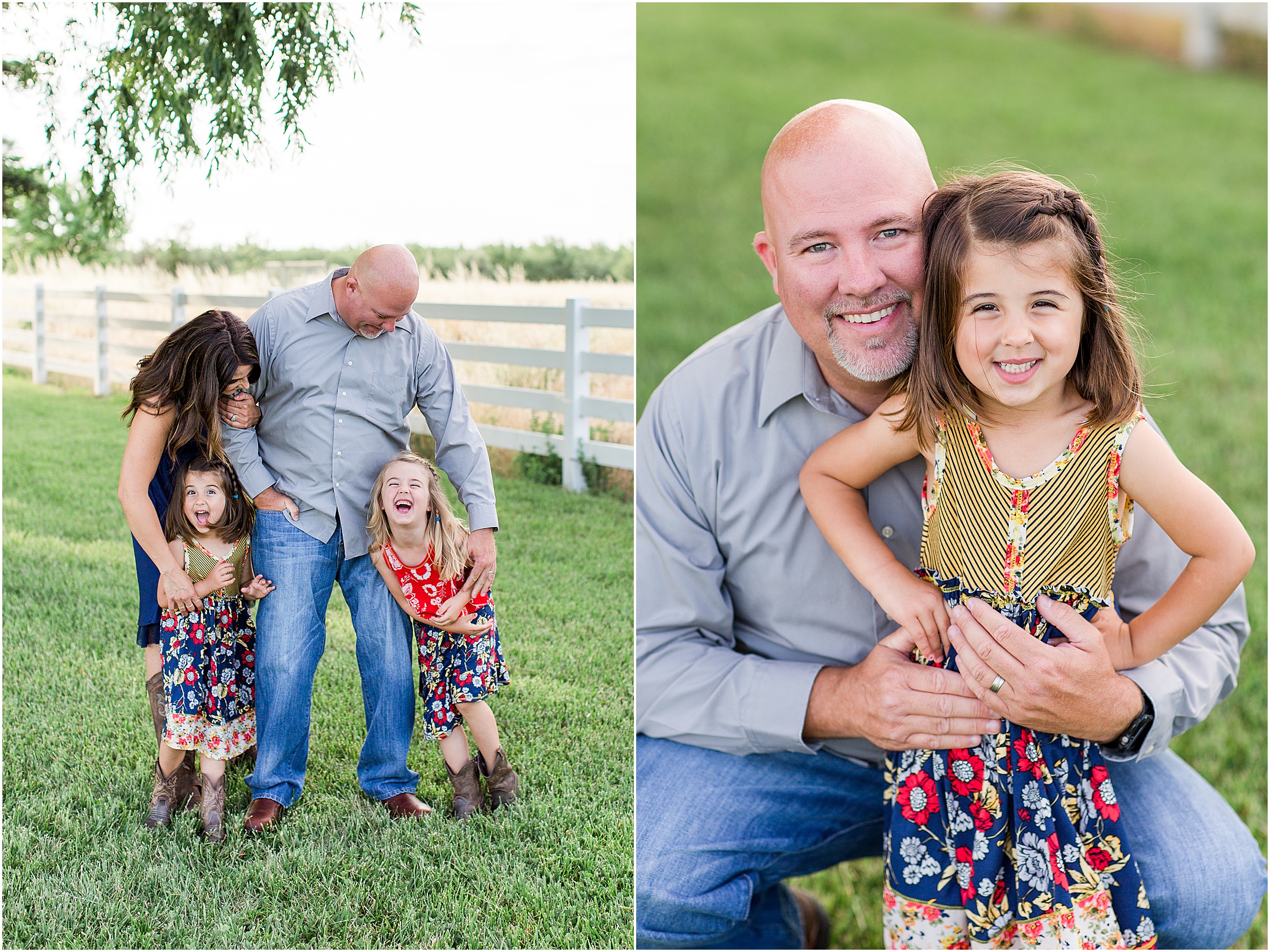 Country Family Session Orland California Willow White Fence,
