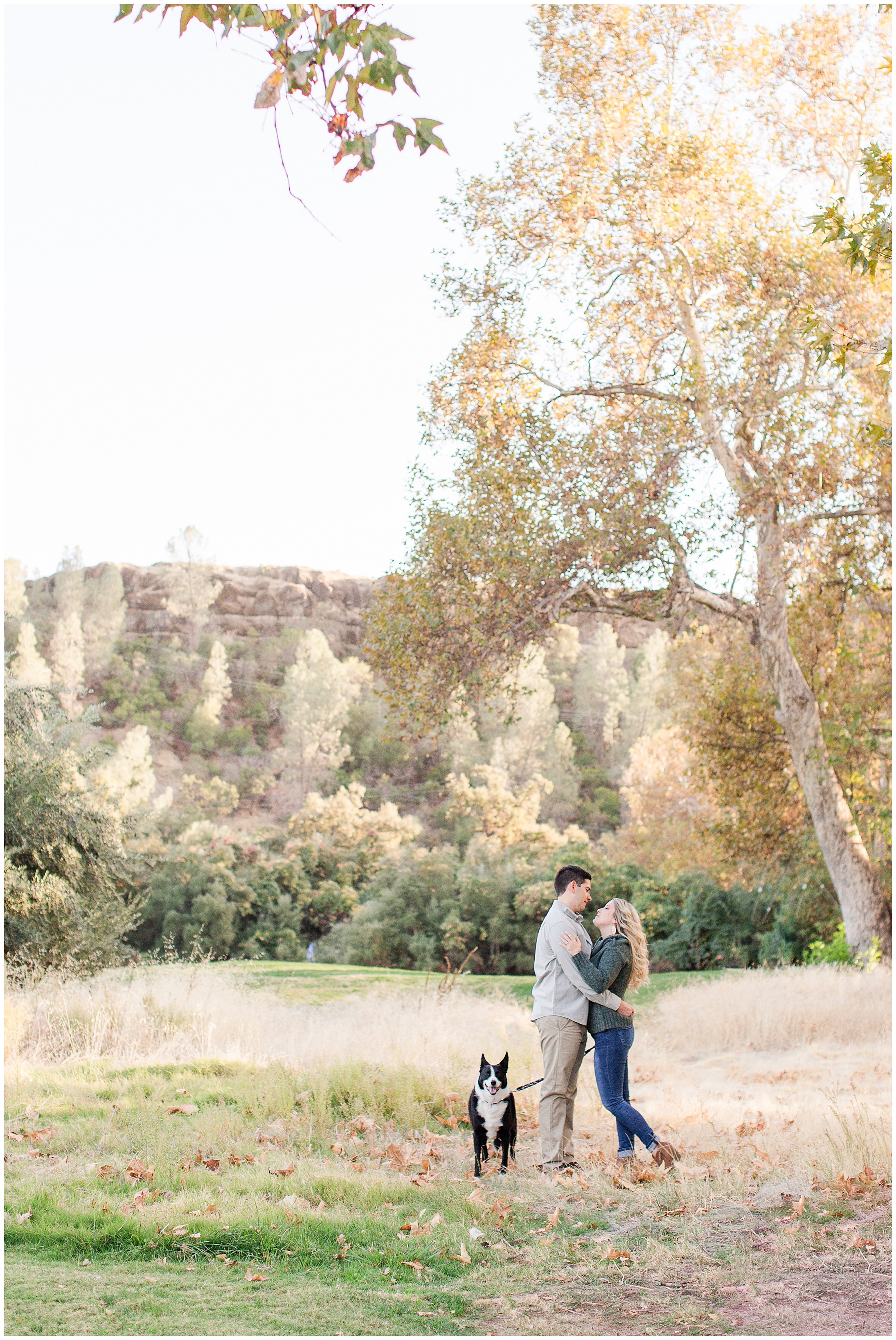 Bidwell Golf Couse Sunset Engagement Session Chico California,