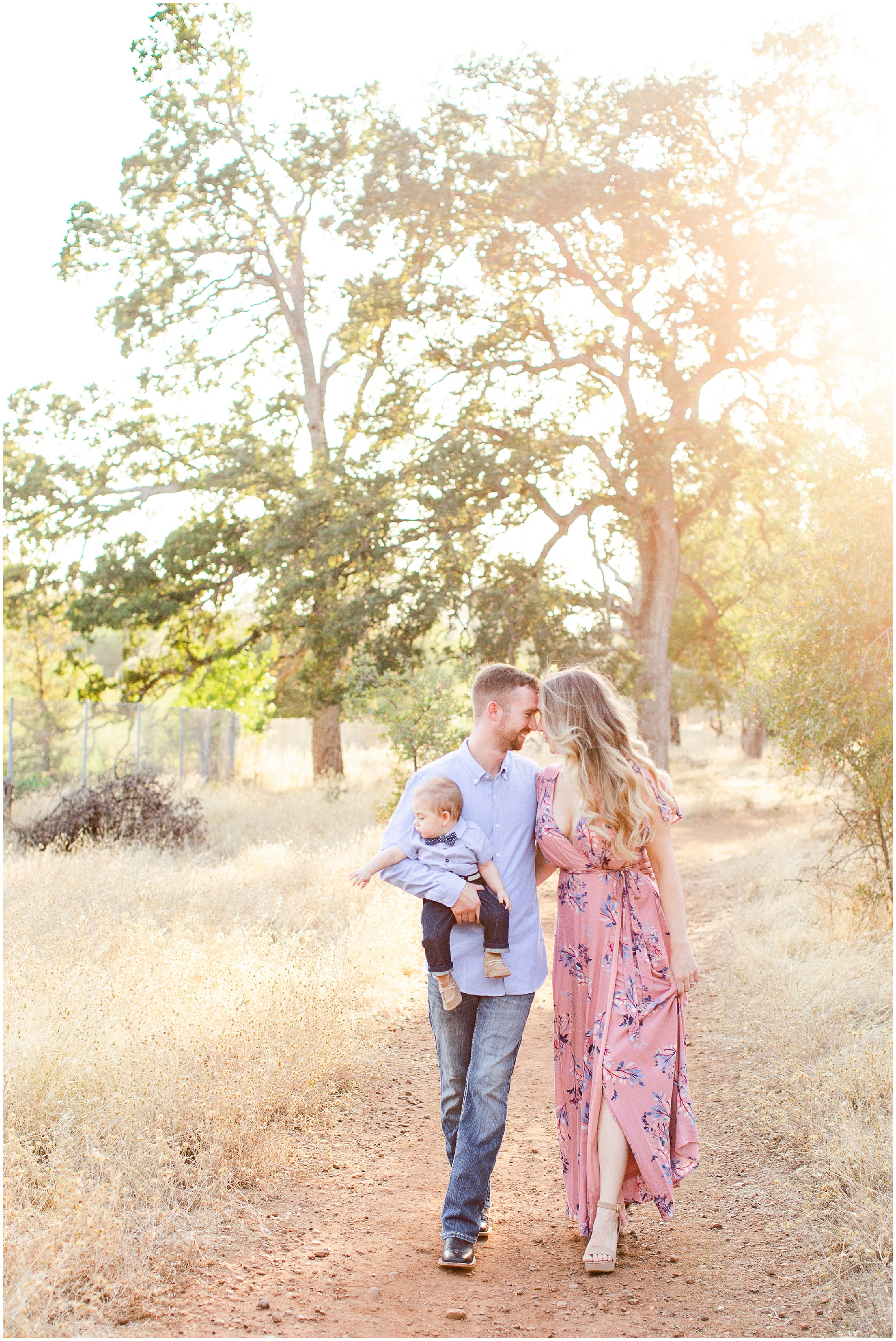 Fall Engagement Session with Son | Julie + Nate