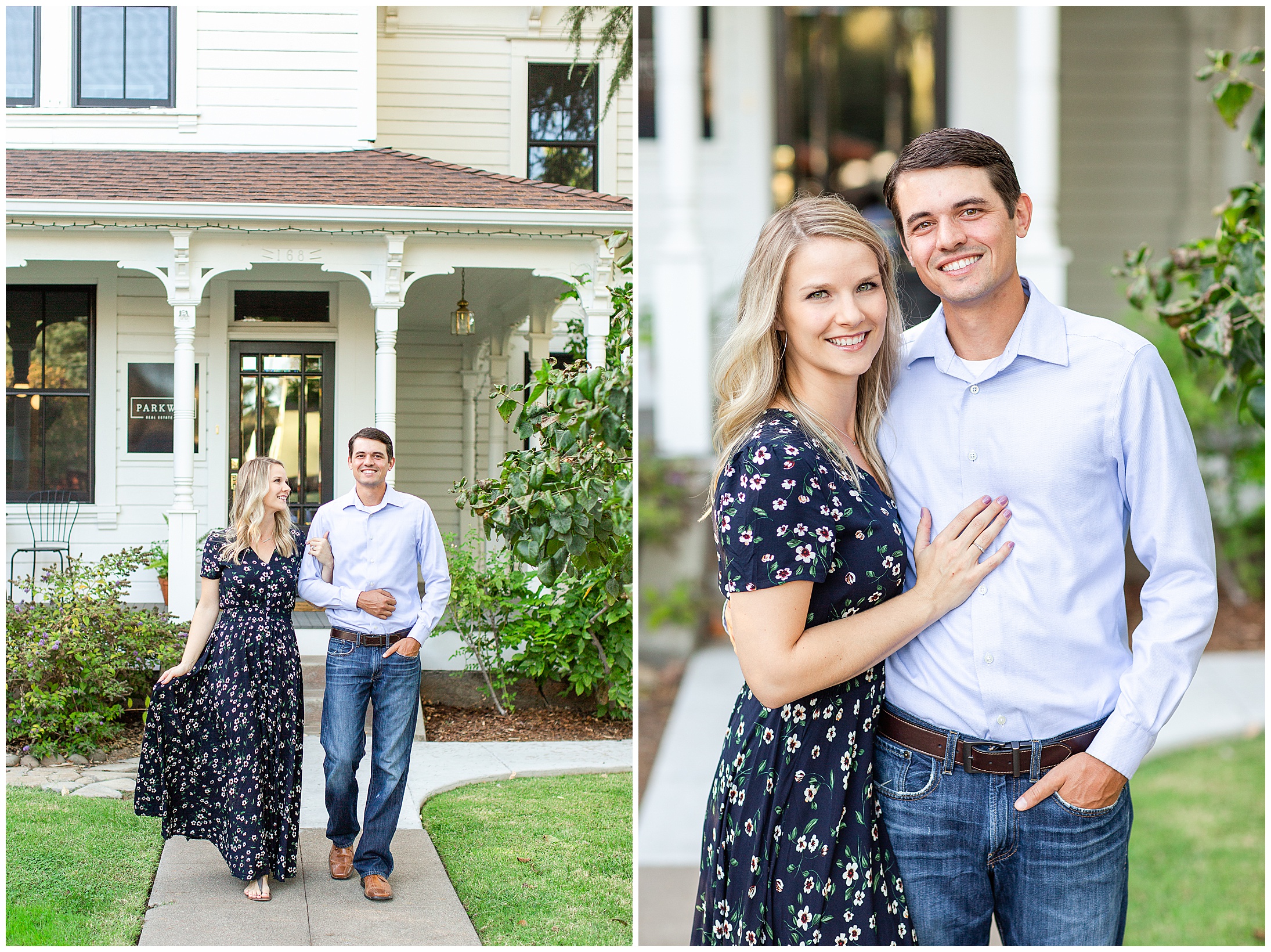 Couple Fall Portraits Parkway Real Estate Chico California,