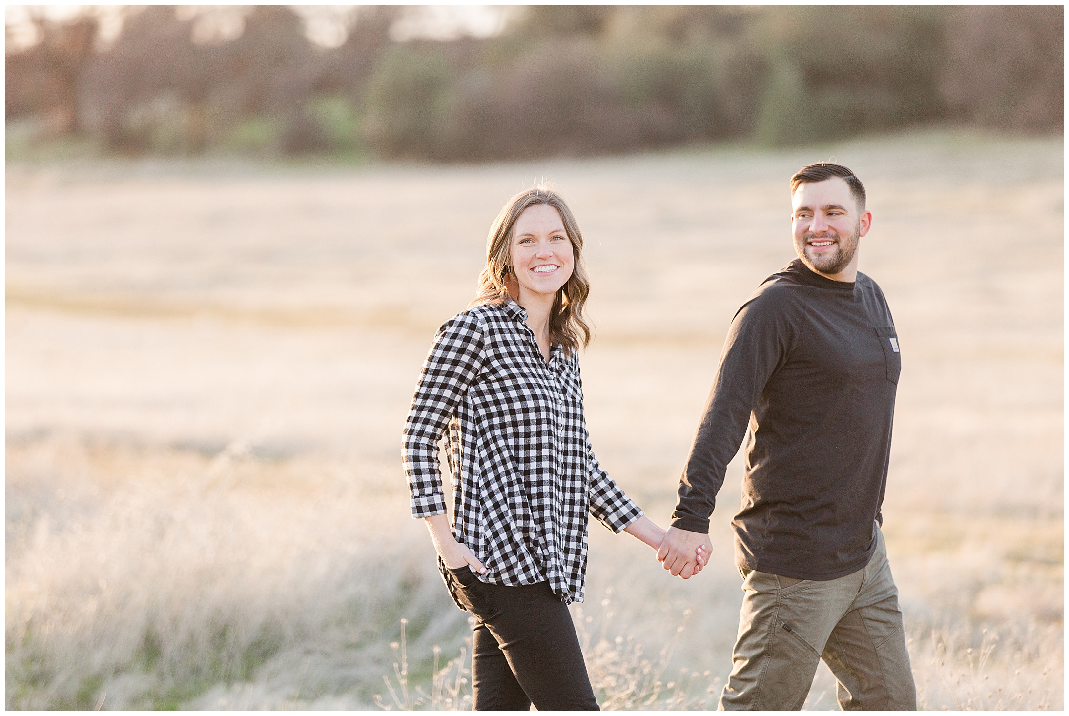 Upper Bidwell Park Chico California Engagement Session Winter January,