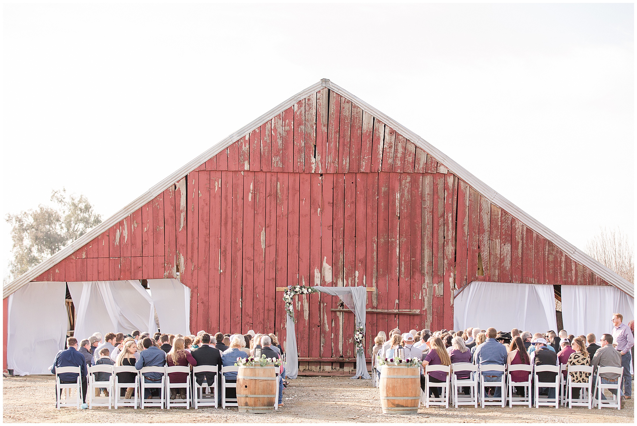 Country Wedding Willows California Red Barn Pole Barn Rustic Cowboy Boots,