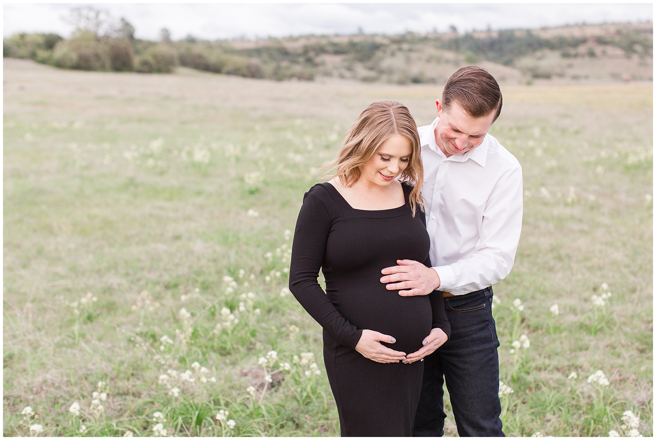 Upper Bidwell Park Maternity Session Wildflowers Spring,