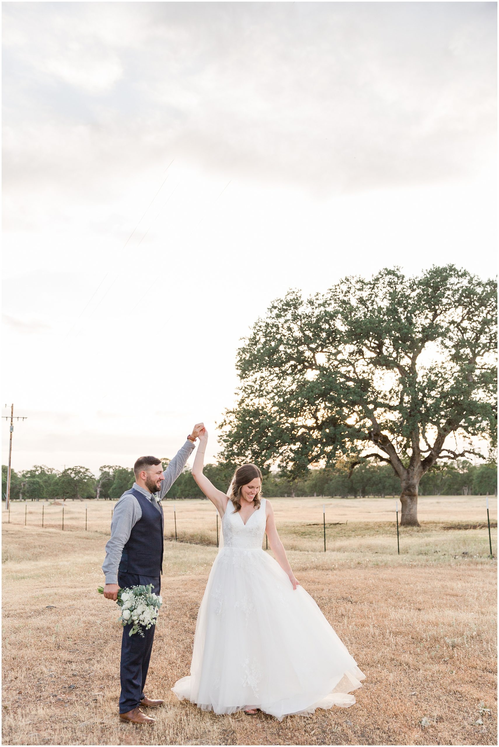 Husband and Wife Twirling on Ranch | Megan and Matt