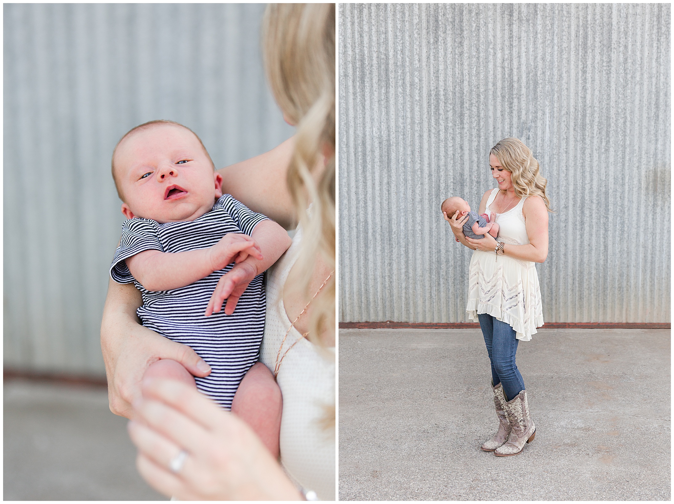 Private Residence Newborn Family Session Chico CA Barn Walnut Orchard,