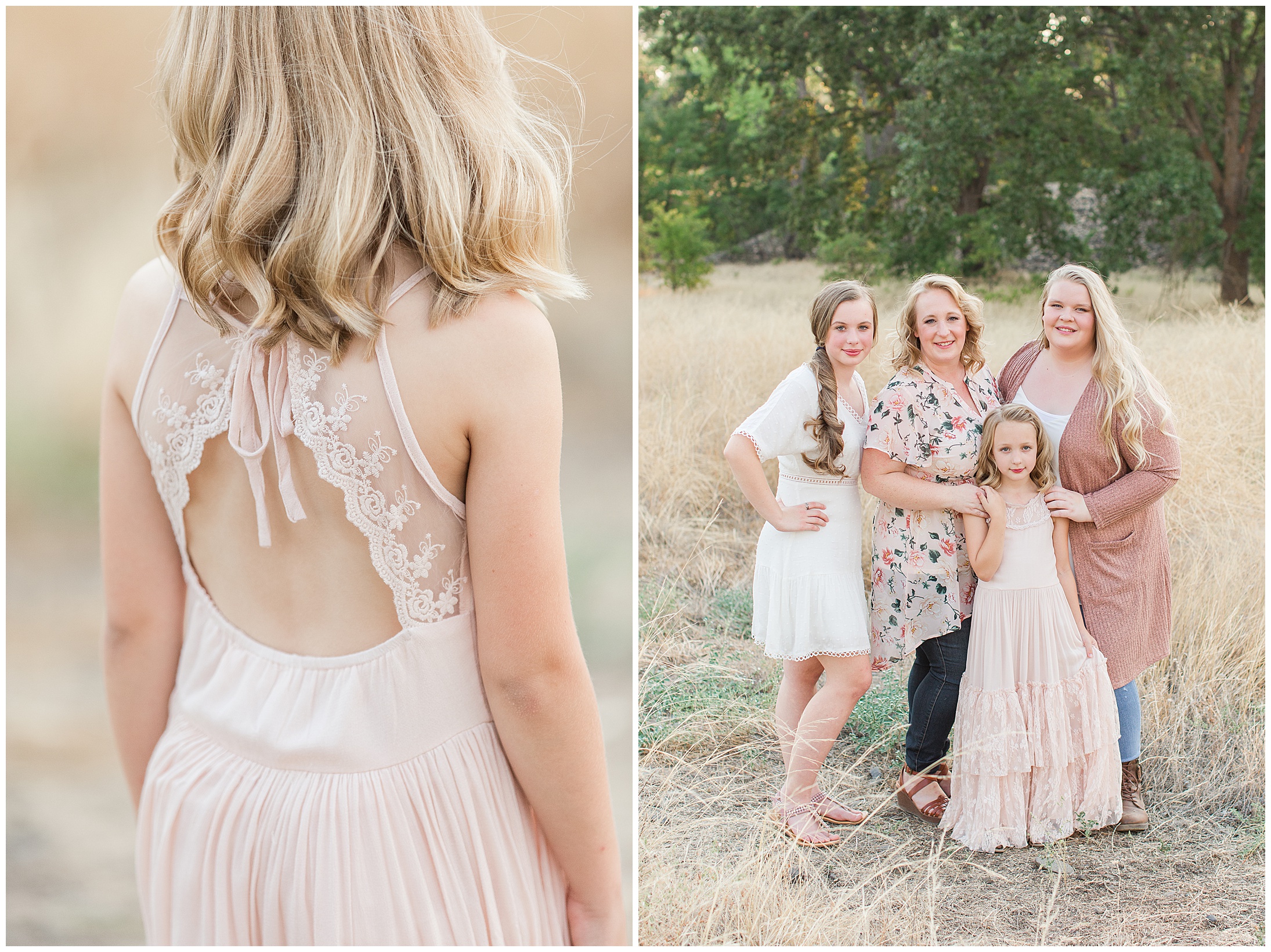 Grass Fields Fall Family Session Chico CA September,