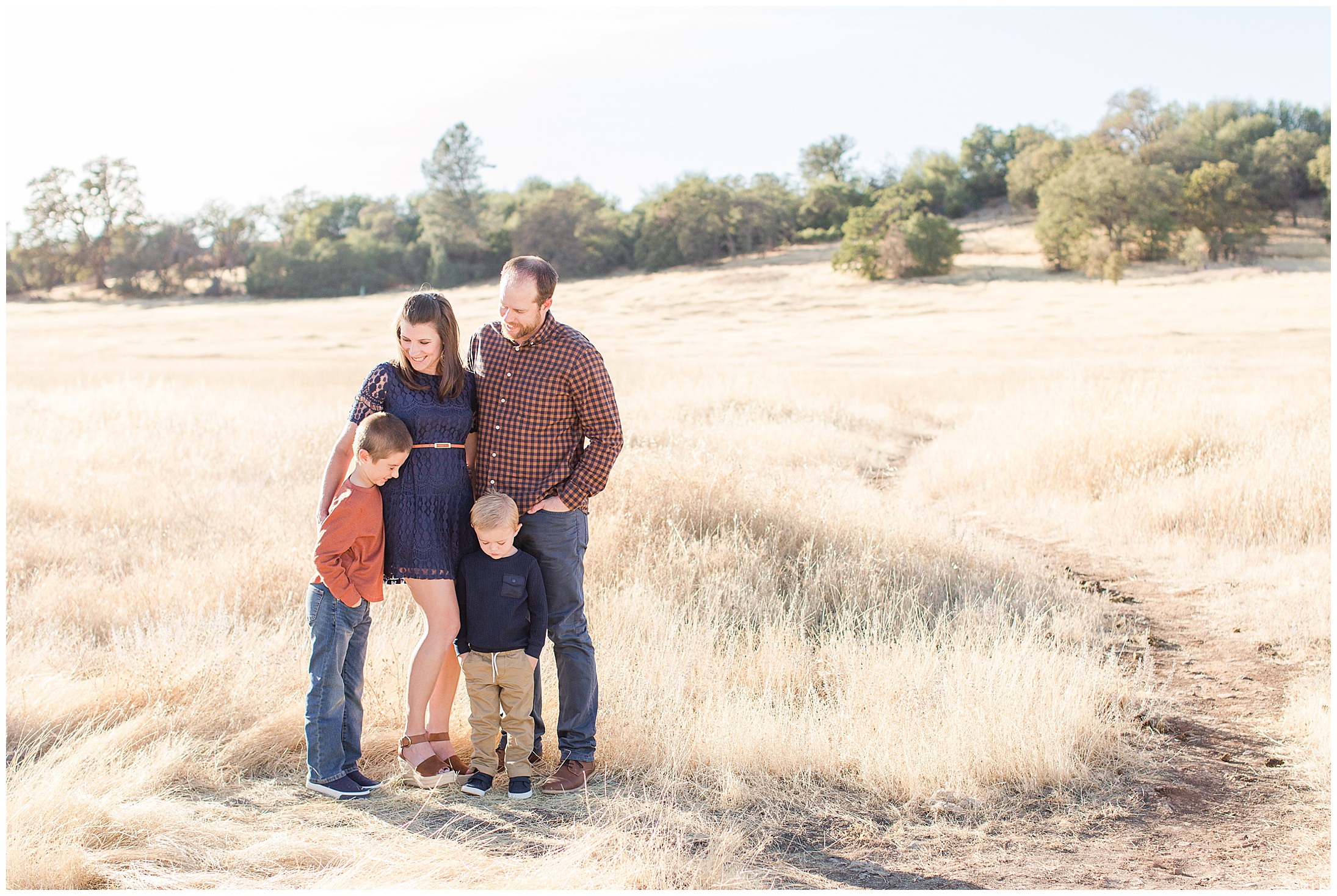 Upper Bidwell Park Chico CA Family Portraits Fall,