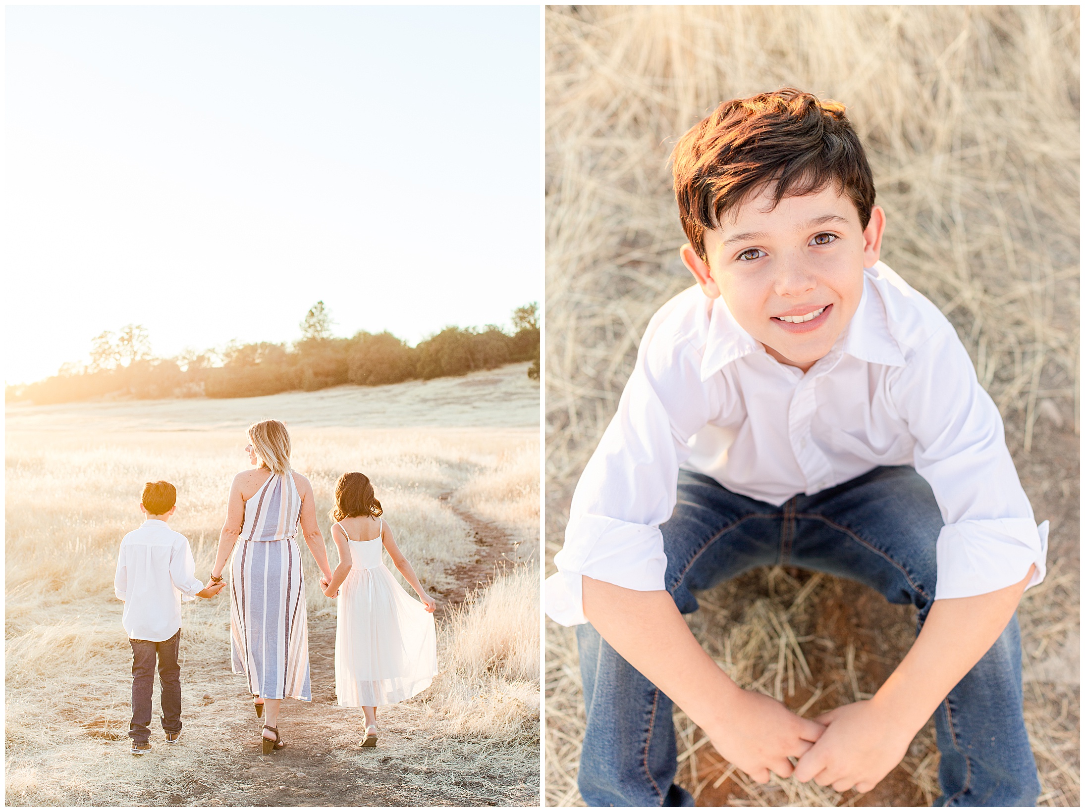 Upper Bidwell Park Chico CA Family Session Sunset,
