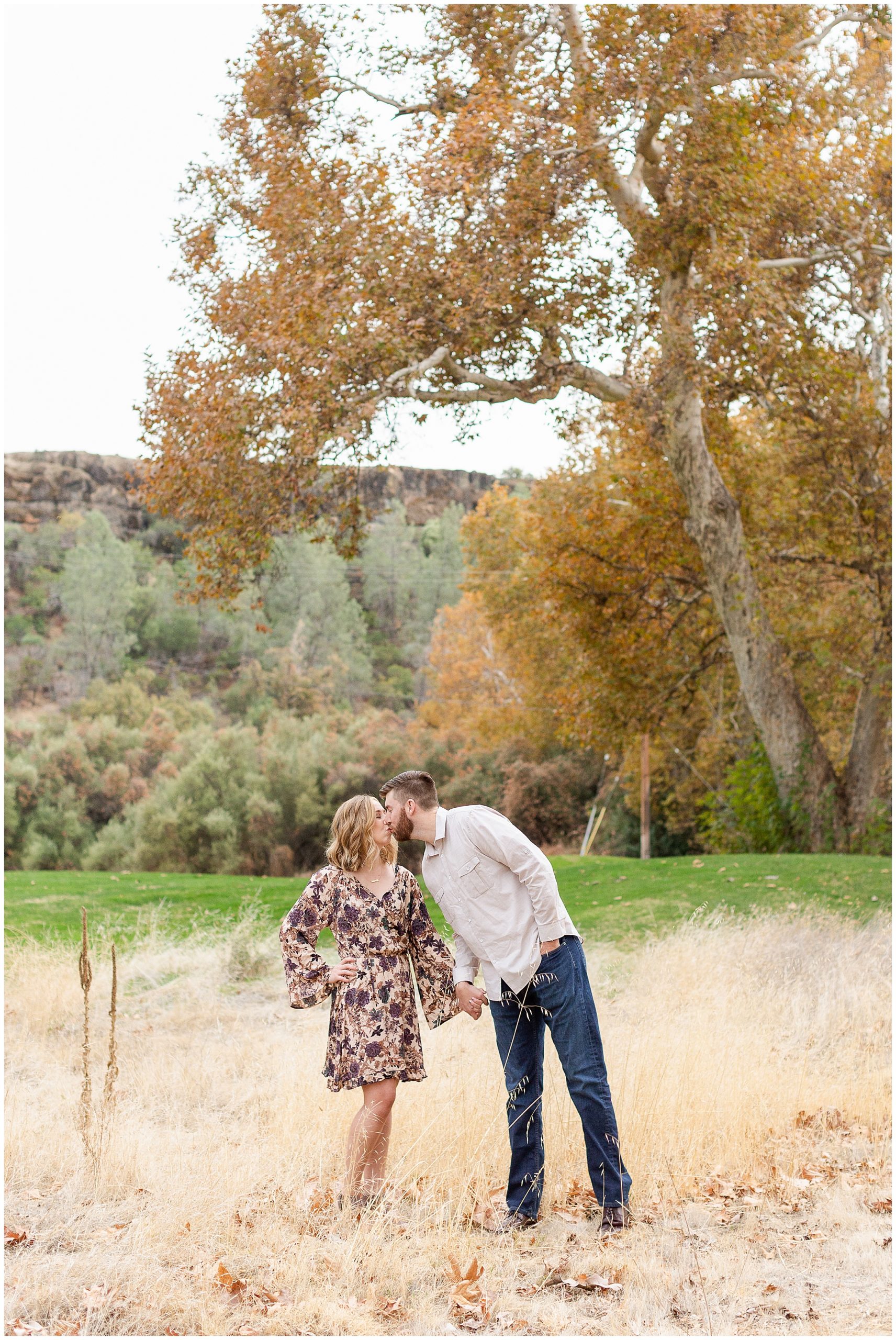 Bidwell Park Golf Course Chico CA Upper Park Couple Session Fall,