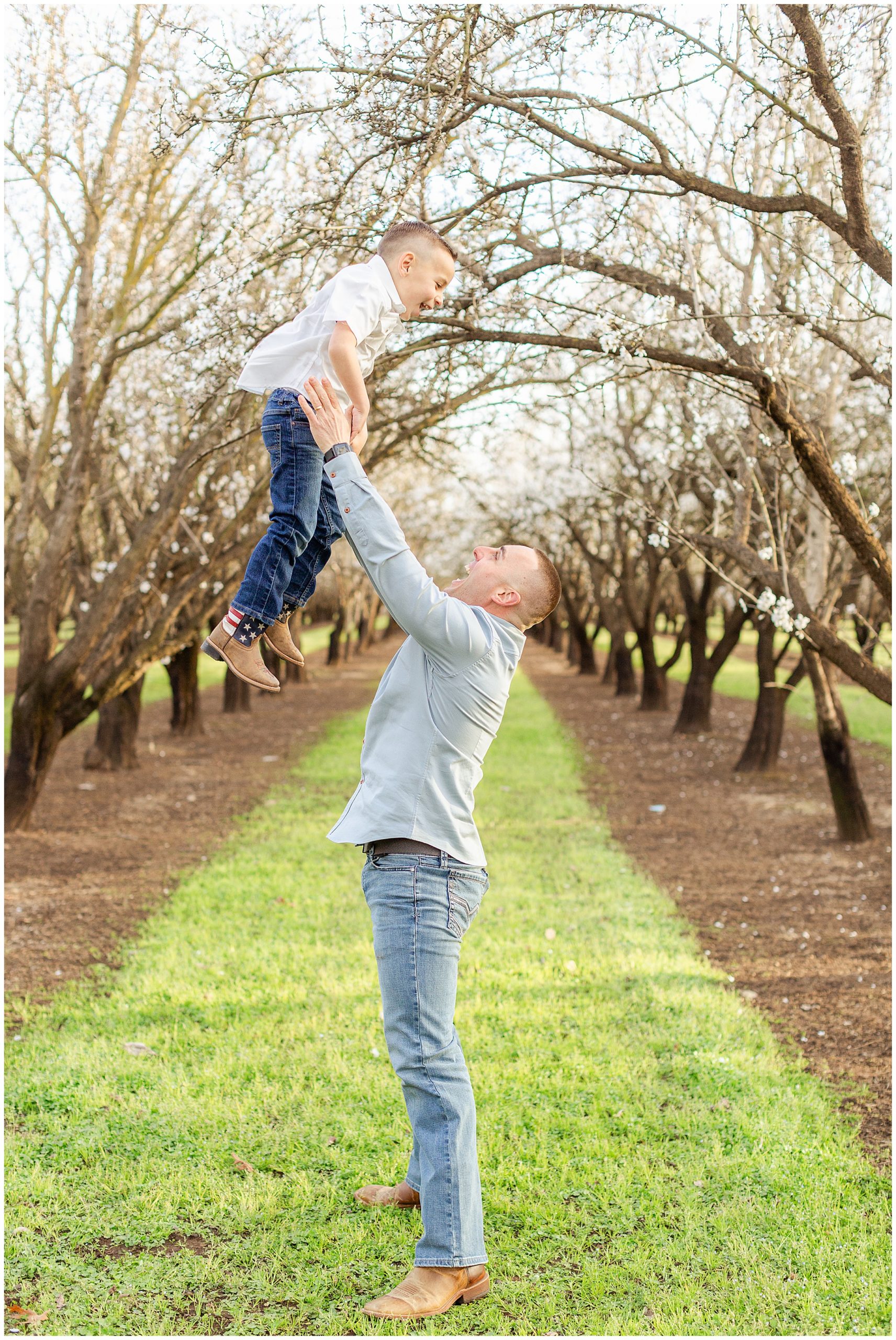 Spring Almond Blossoms Family Session February,