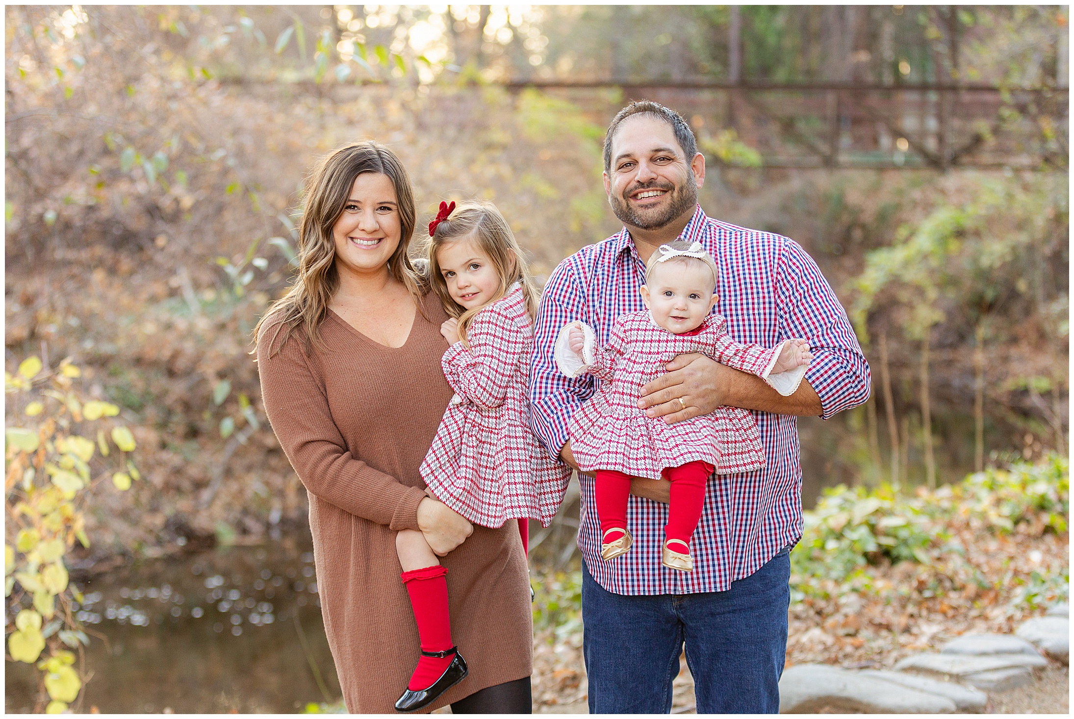 California State University Chico Family Session Winter December Holiday Dress,