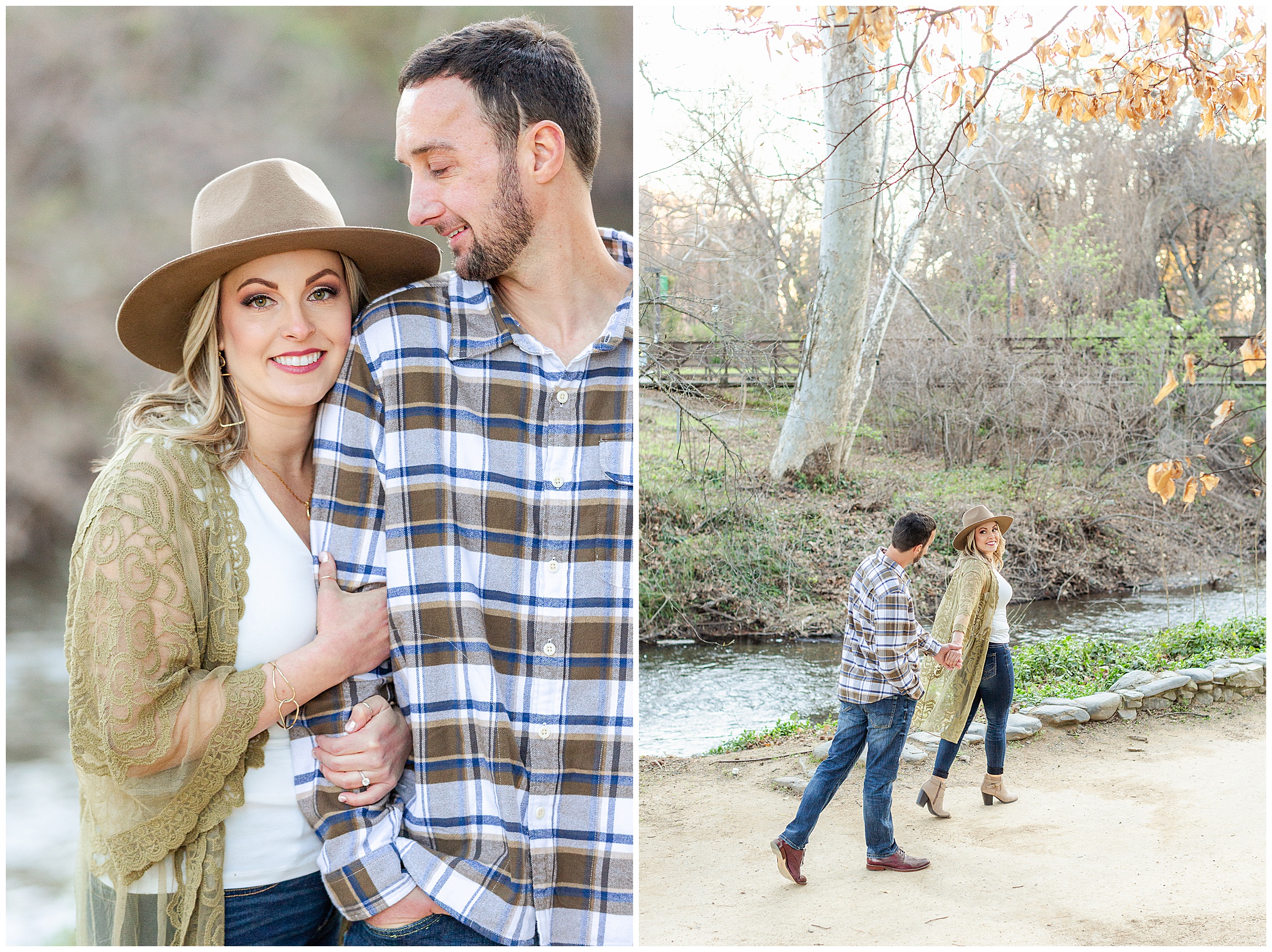 Almond Blossom Engagement Session California State University Chico Bouquet Hat,