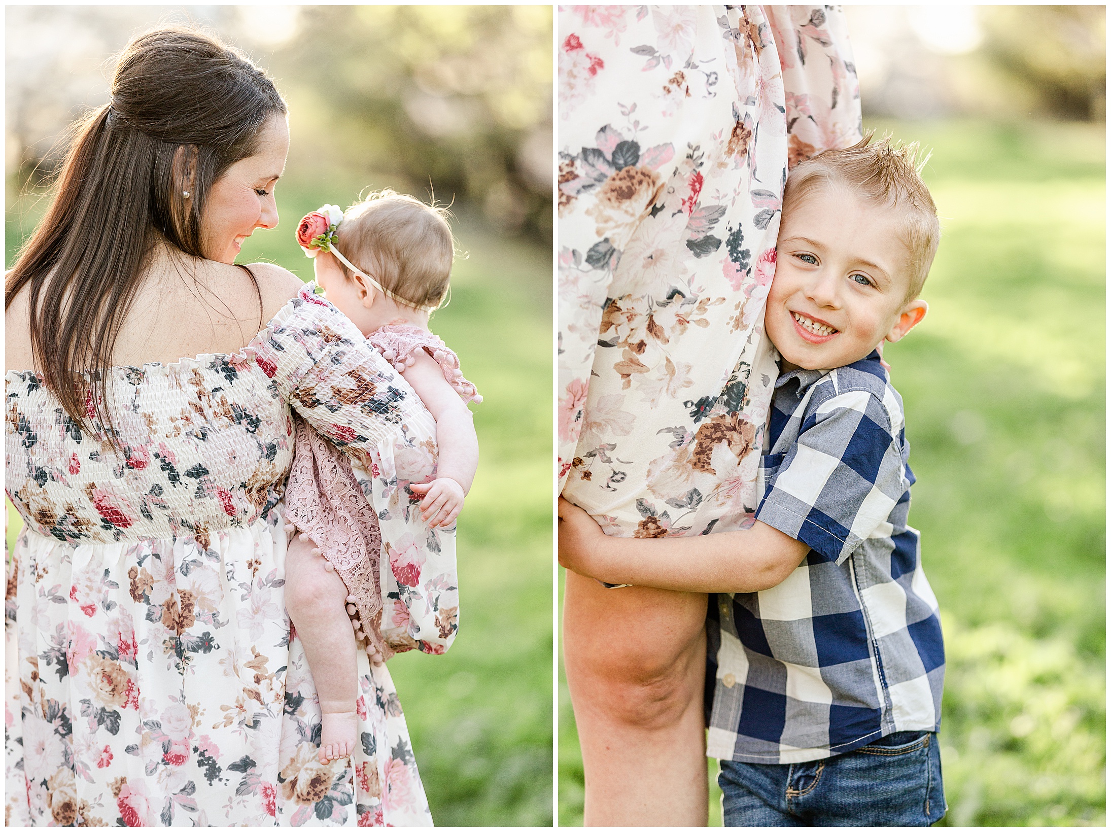 Almond Blossom Orchard Durham CA Family Session Dog,
