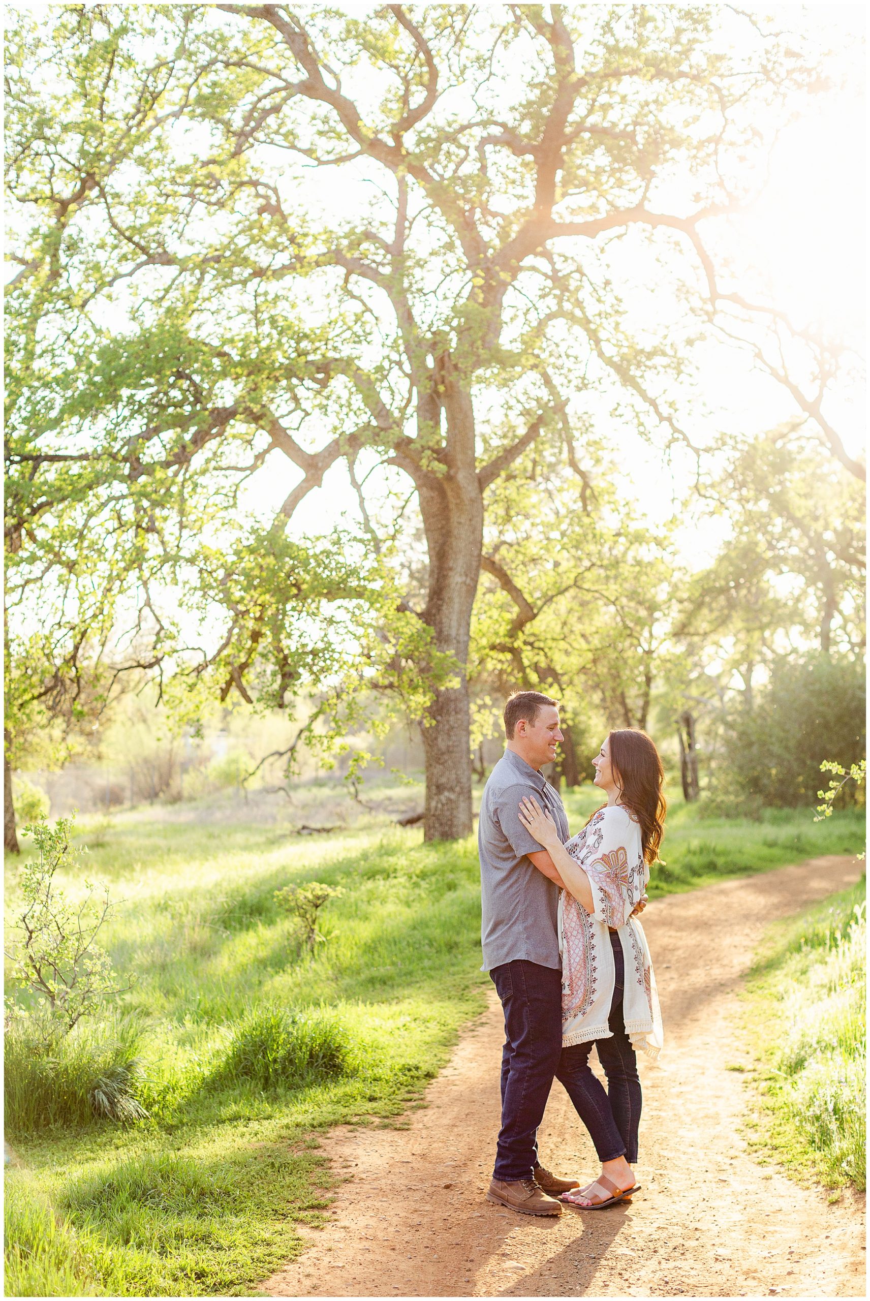 Upper Bidwell Park Engagement Session Chico CA Champagne Blanket,