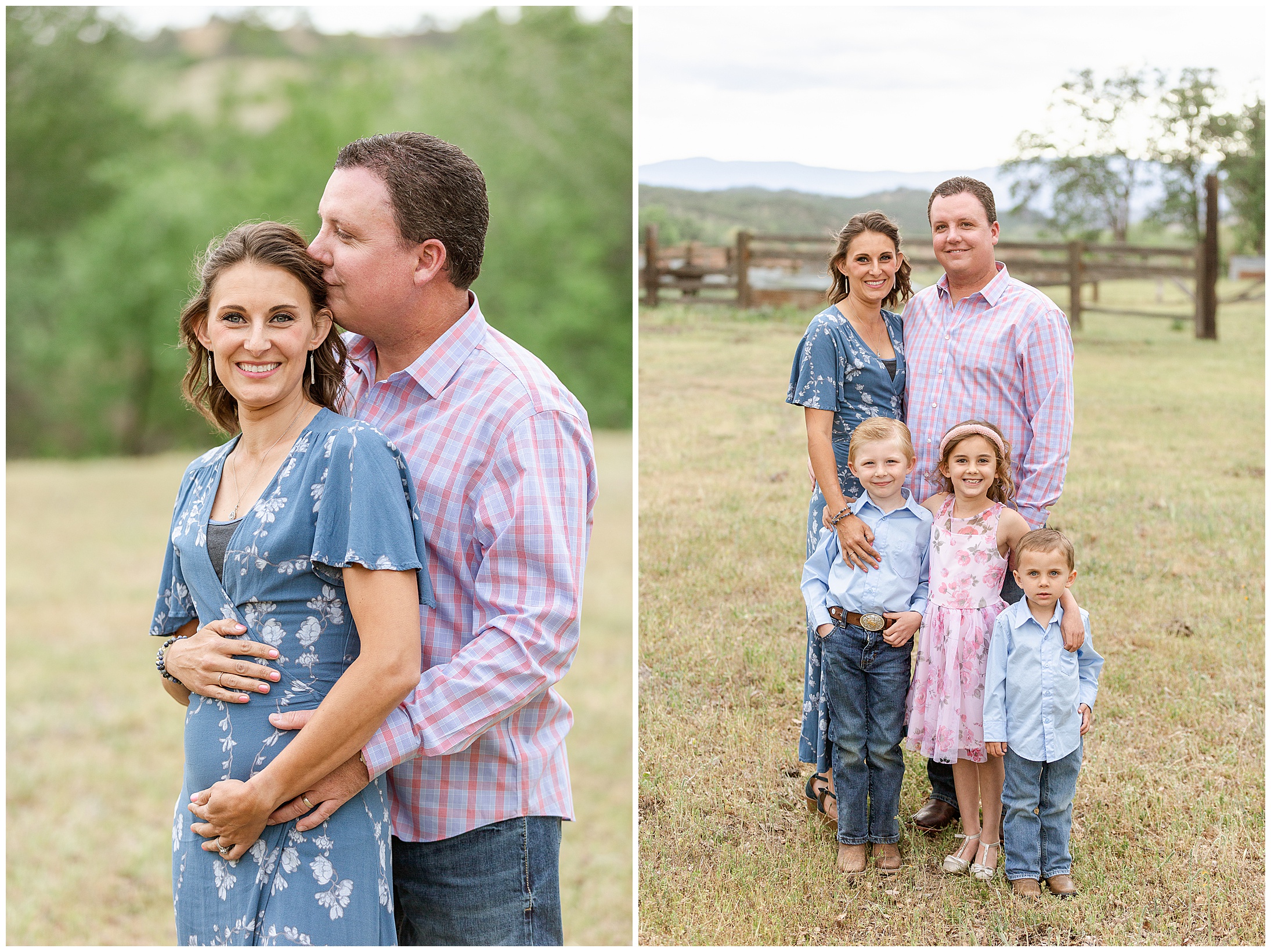 Gender Reveal Maternity Family Session Orland CA,