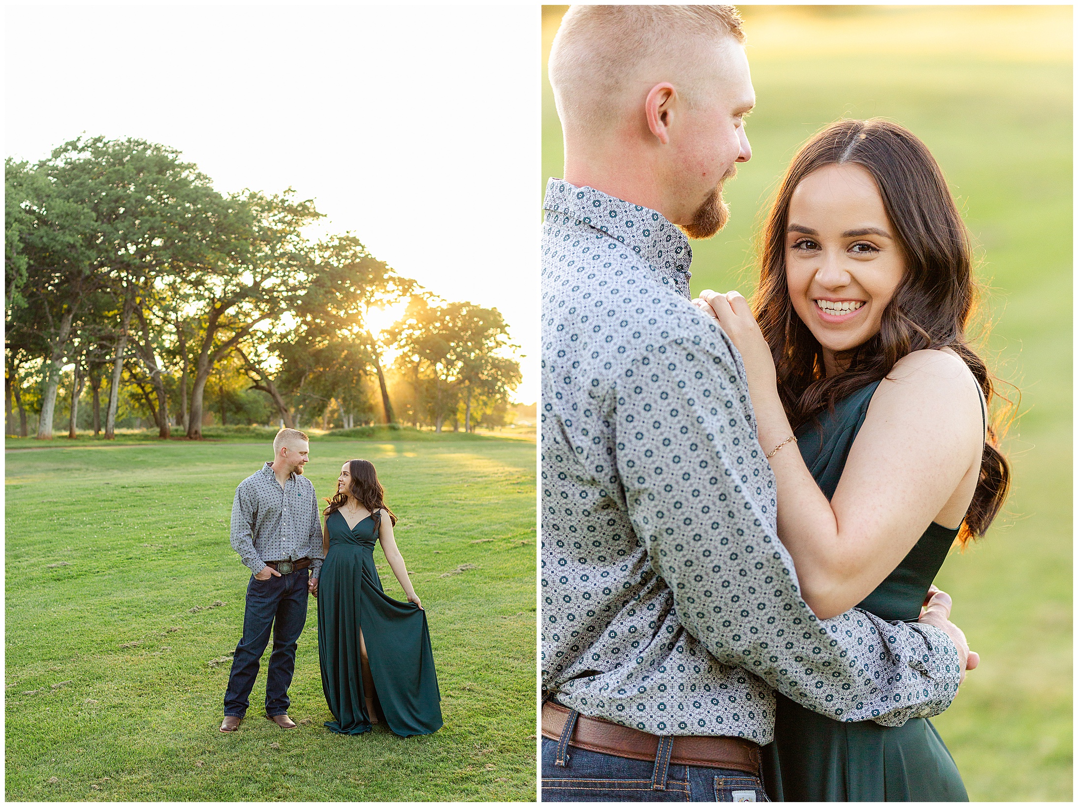 Bidwell Park Golf Course Engagement Session Chico CA Lilies,