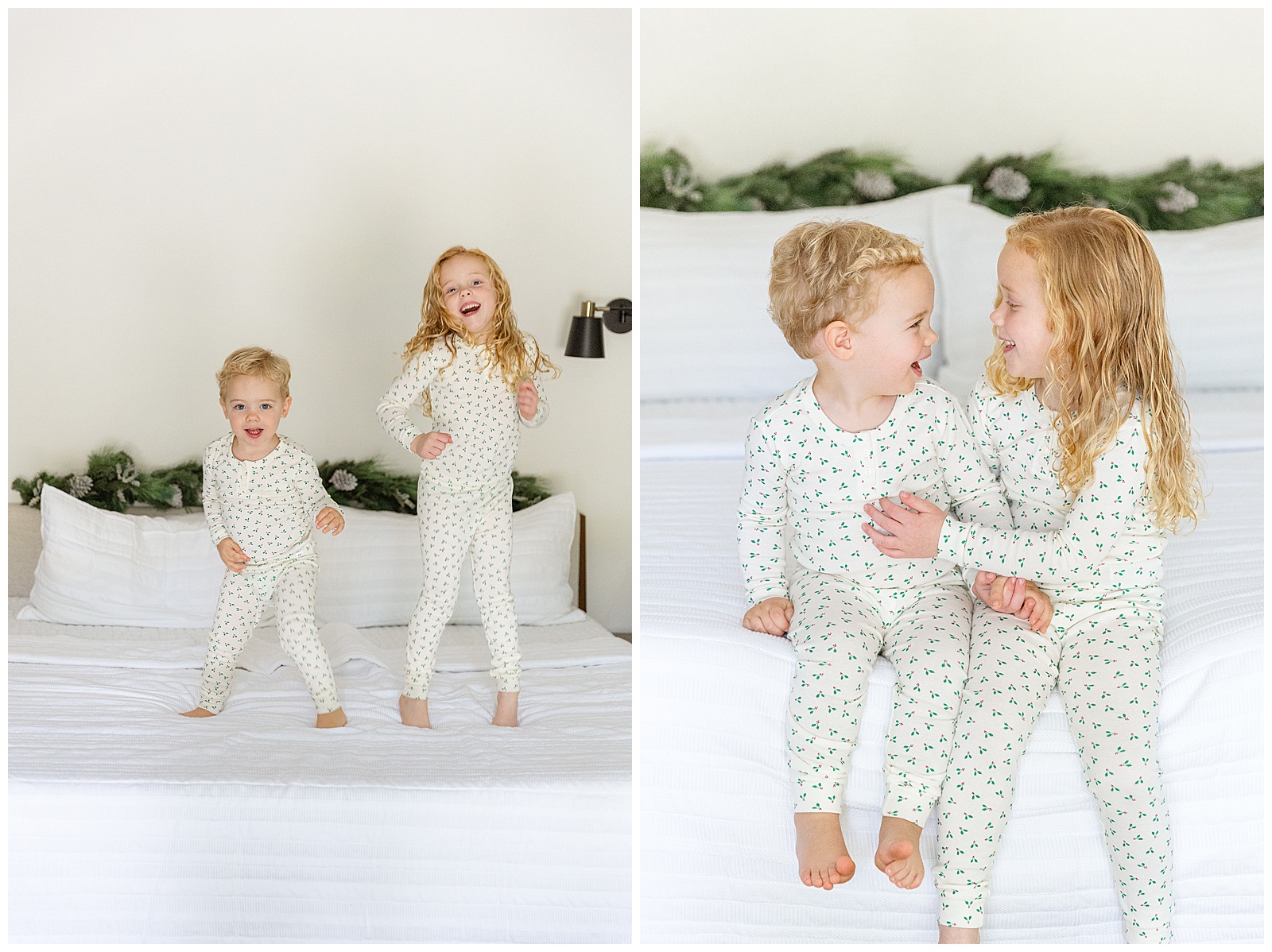 Holiday Jammies PJs Matching Bed Christmas Family Chico CA,