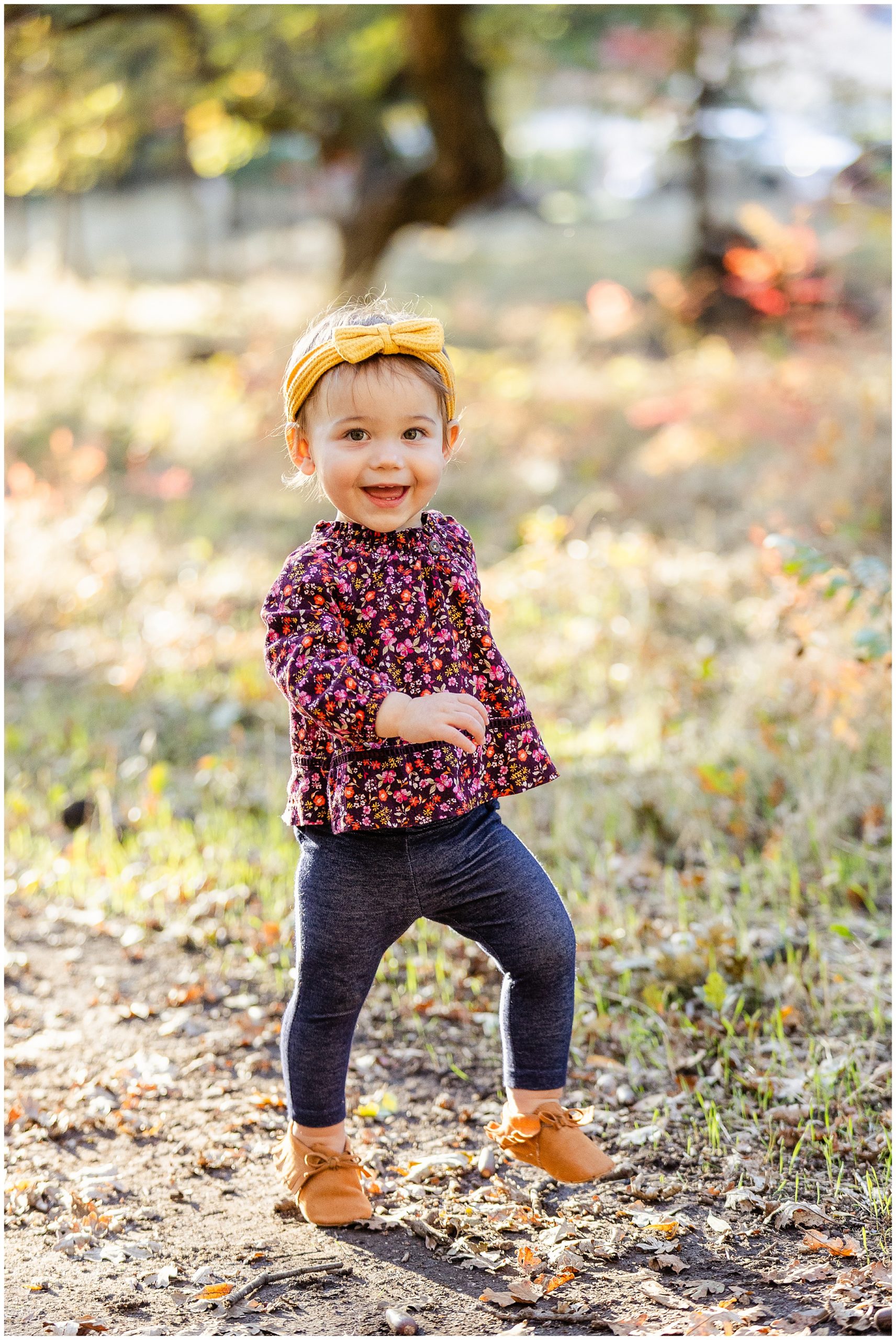 Lower Bidwell Park Chico CA Fall Turquoise Dress Baby Girl Headband,