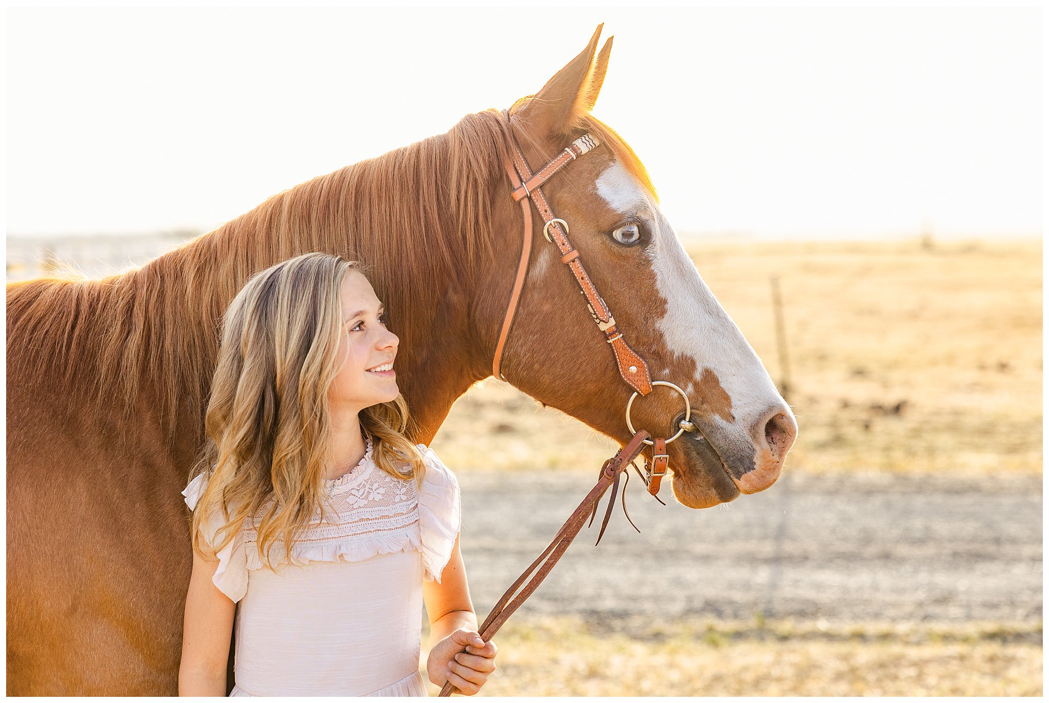 Girl and Horse Session Country Boots Pasture Spring April,