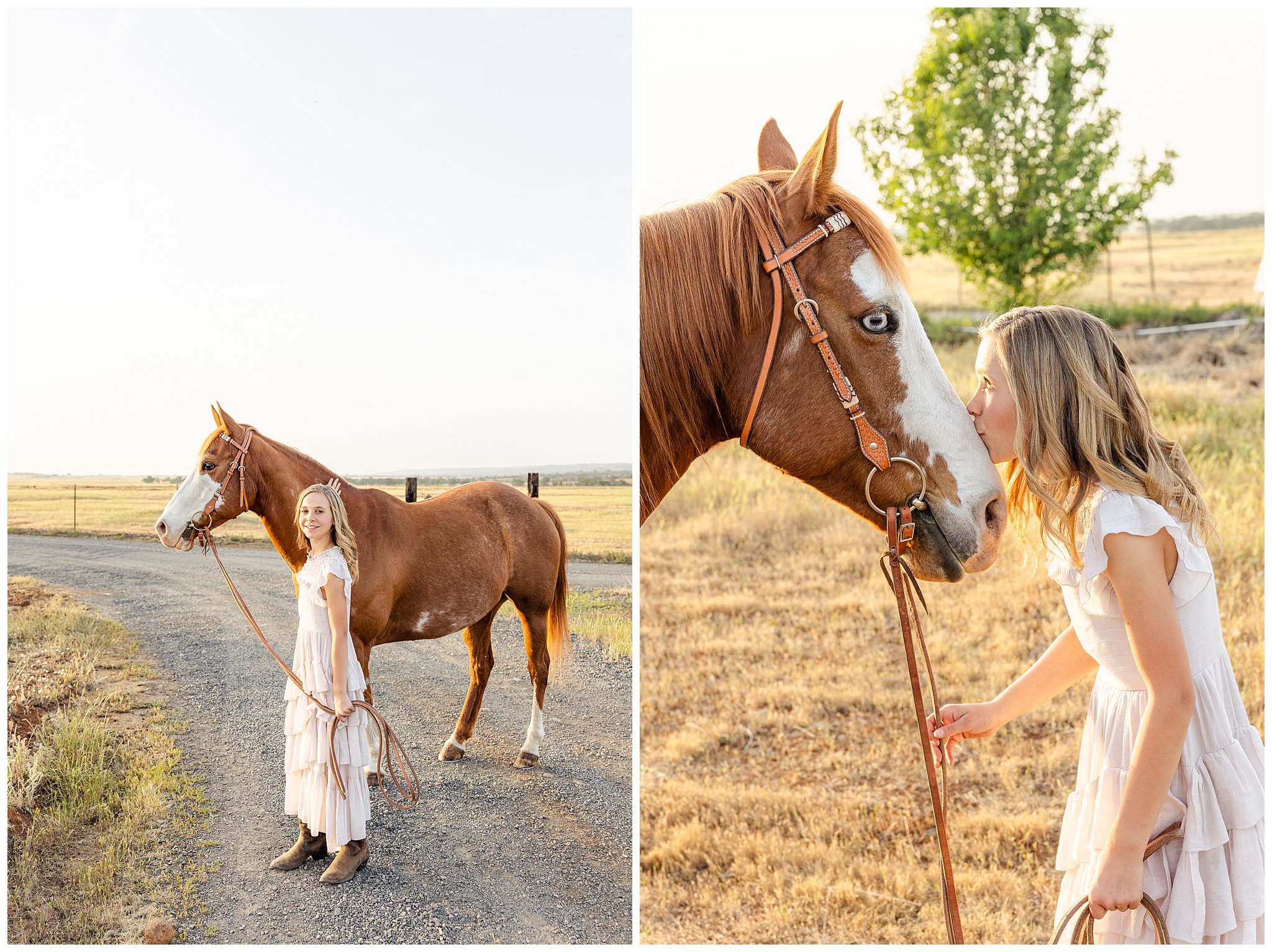 Girl and Horse Session Country Boots Pasture Spring April,