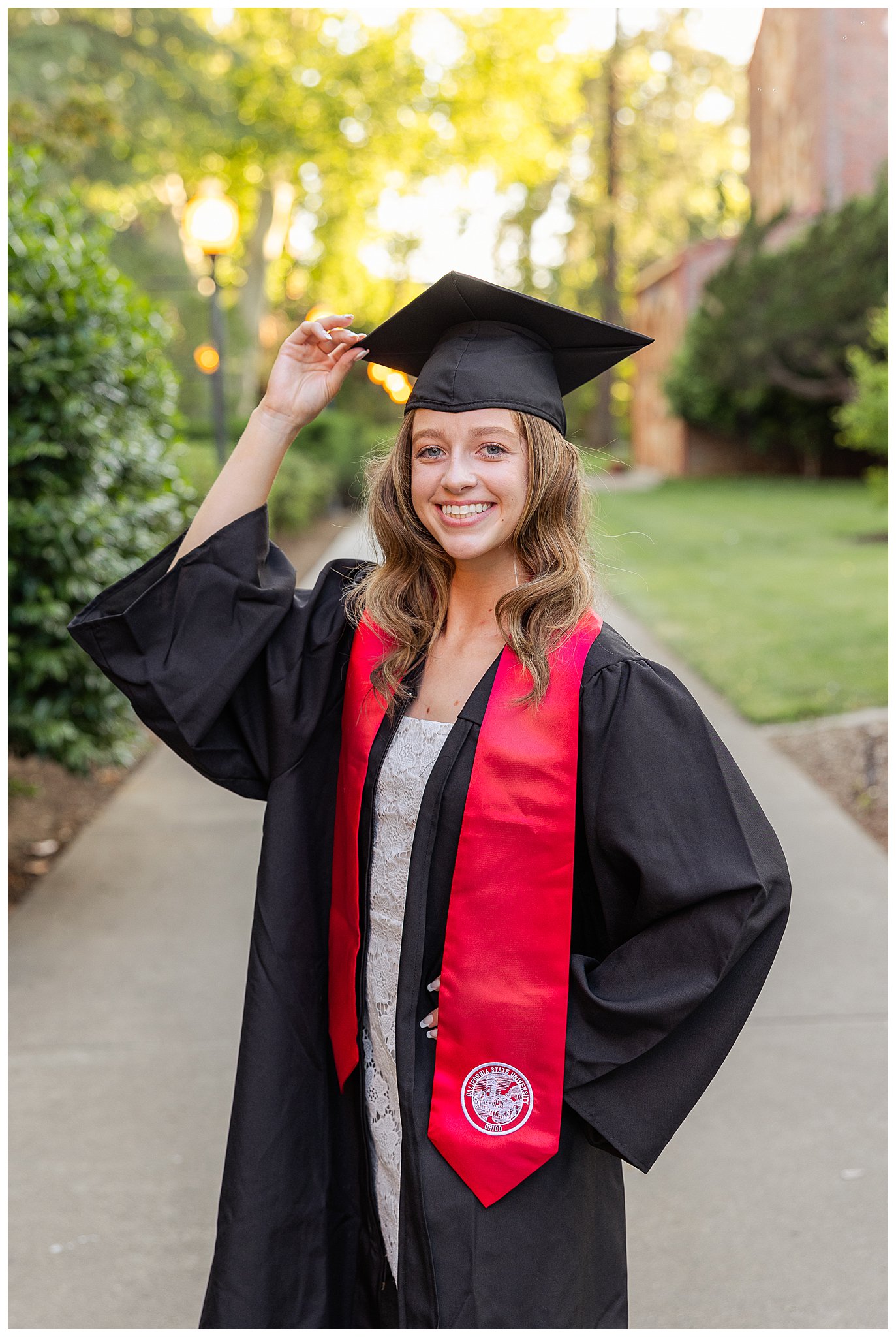 California State University, Chico Session in Cap and Gown | Senior Jenna