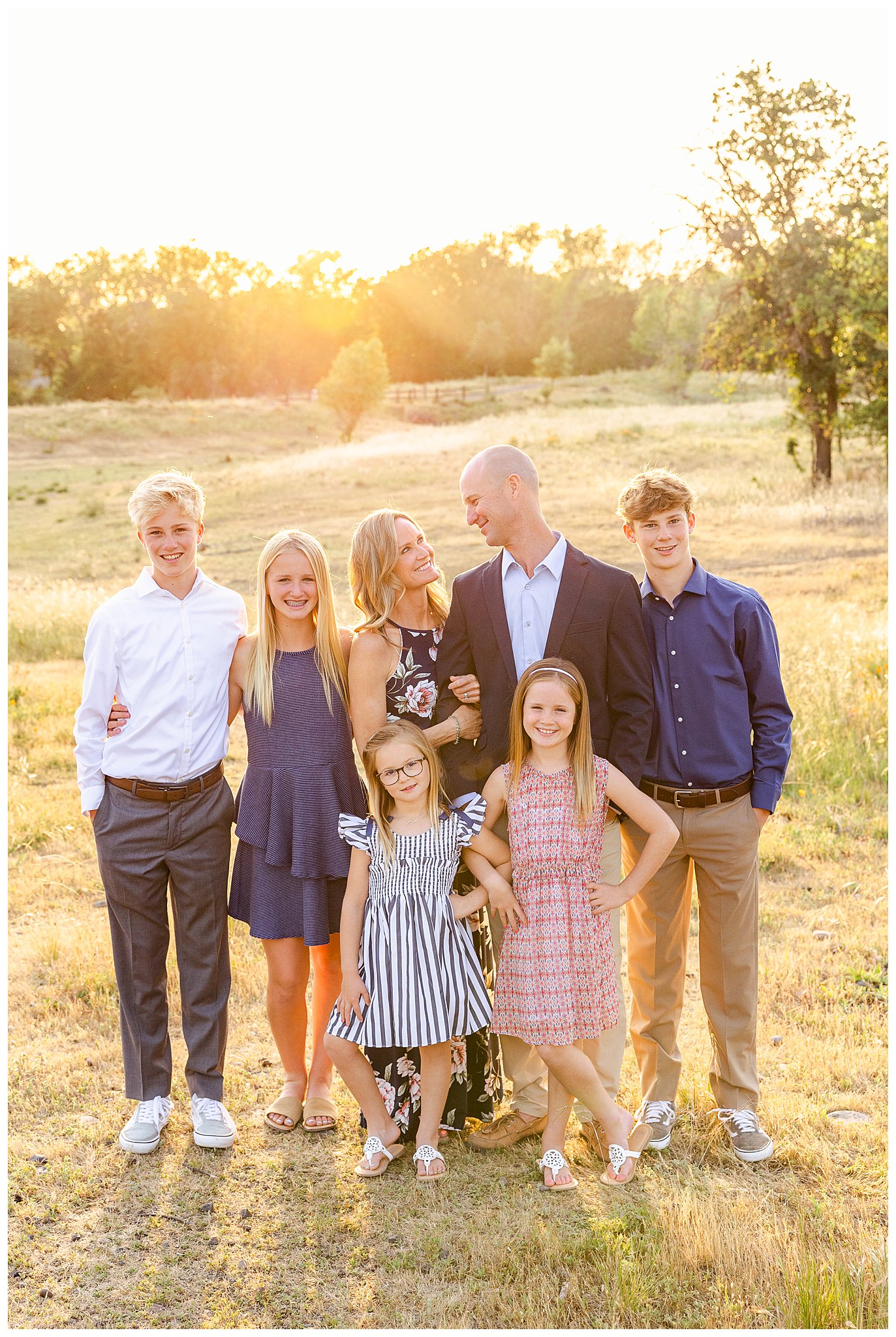 Spring Family Session in Wildflower Field | Britta + Mike