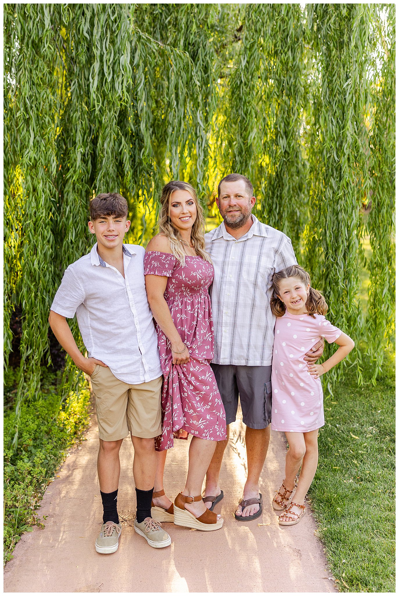 Family Session at White Ranch Events with Willow Tree | Lauren + Colby