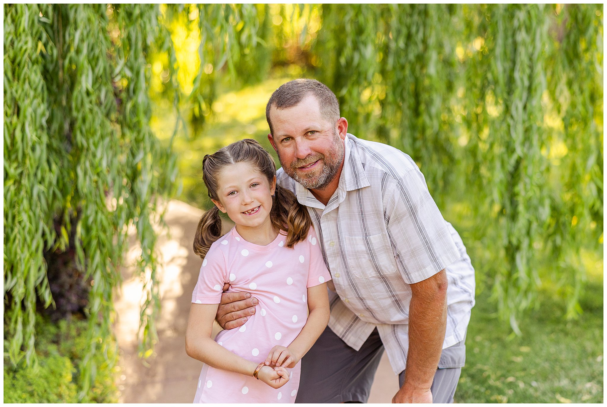 White Ranch Events Chico CA Family Session Willow Tree Siblings Pink,