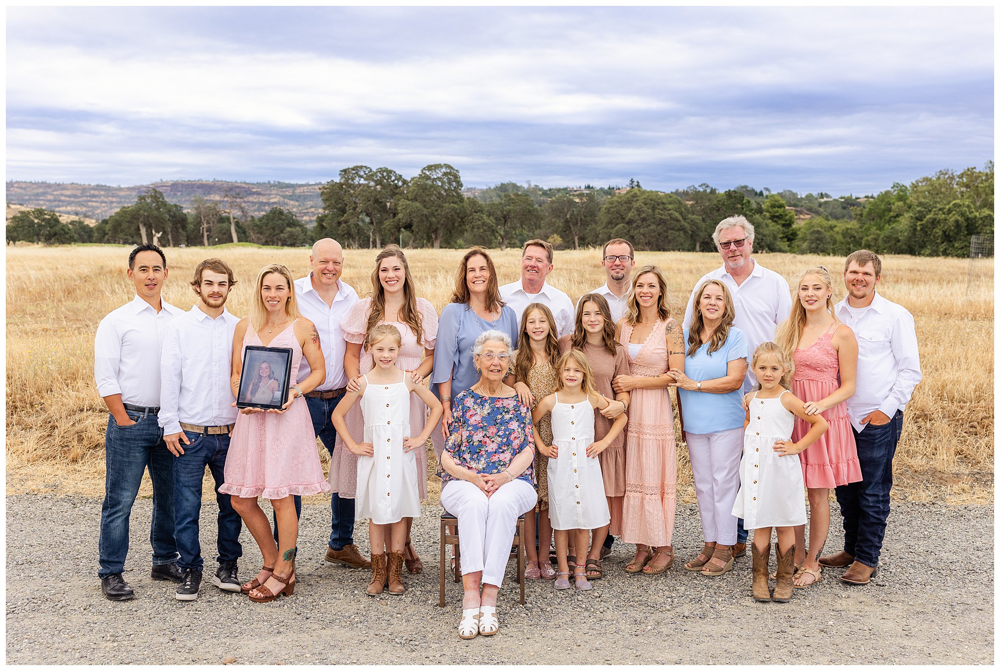 Large Blended Extended Family in Upper Bidwell Park | Kristen + Family