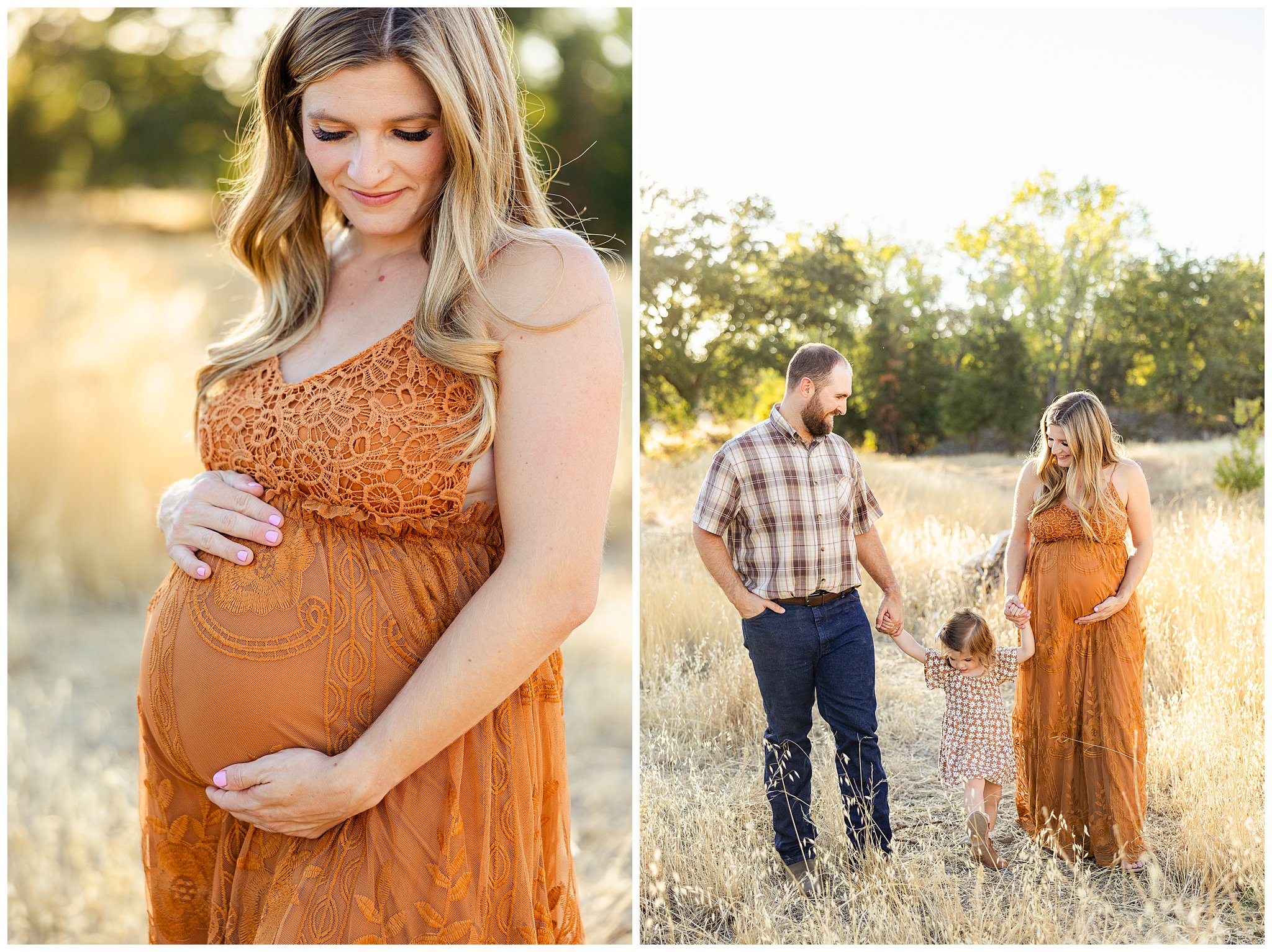 Grass Field Maternity Session Chico CA Fall Late August Summer,