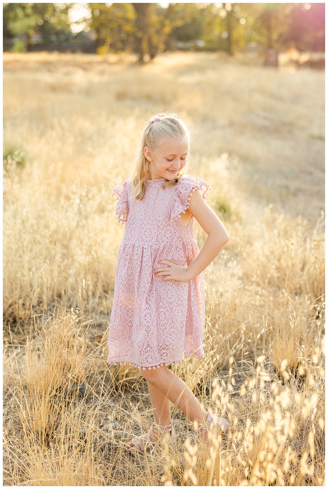 Mother Daughter Session in Grass Filed | Liz + Daughter