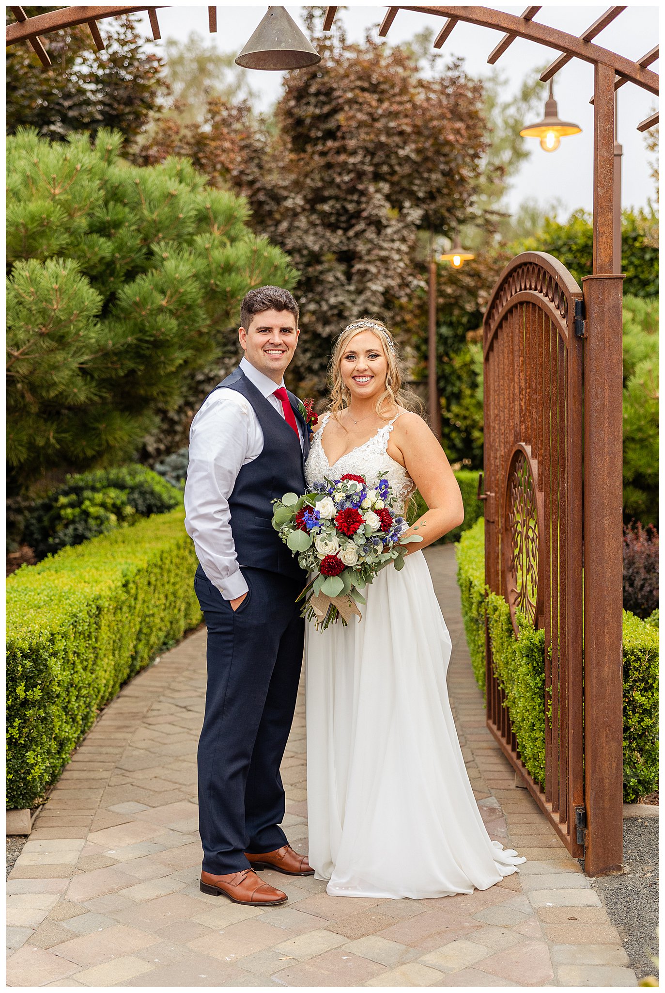 First Look Wedding at the Irongate Garden Inn in Chico CA | Danielle + Luke