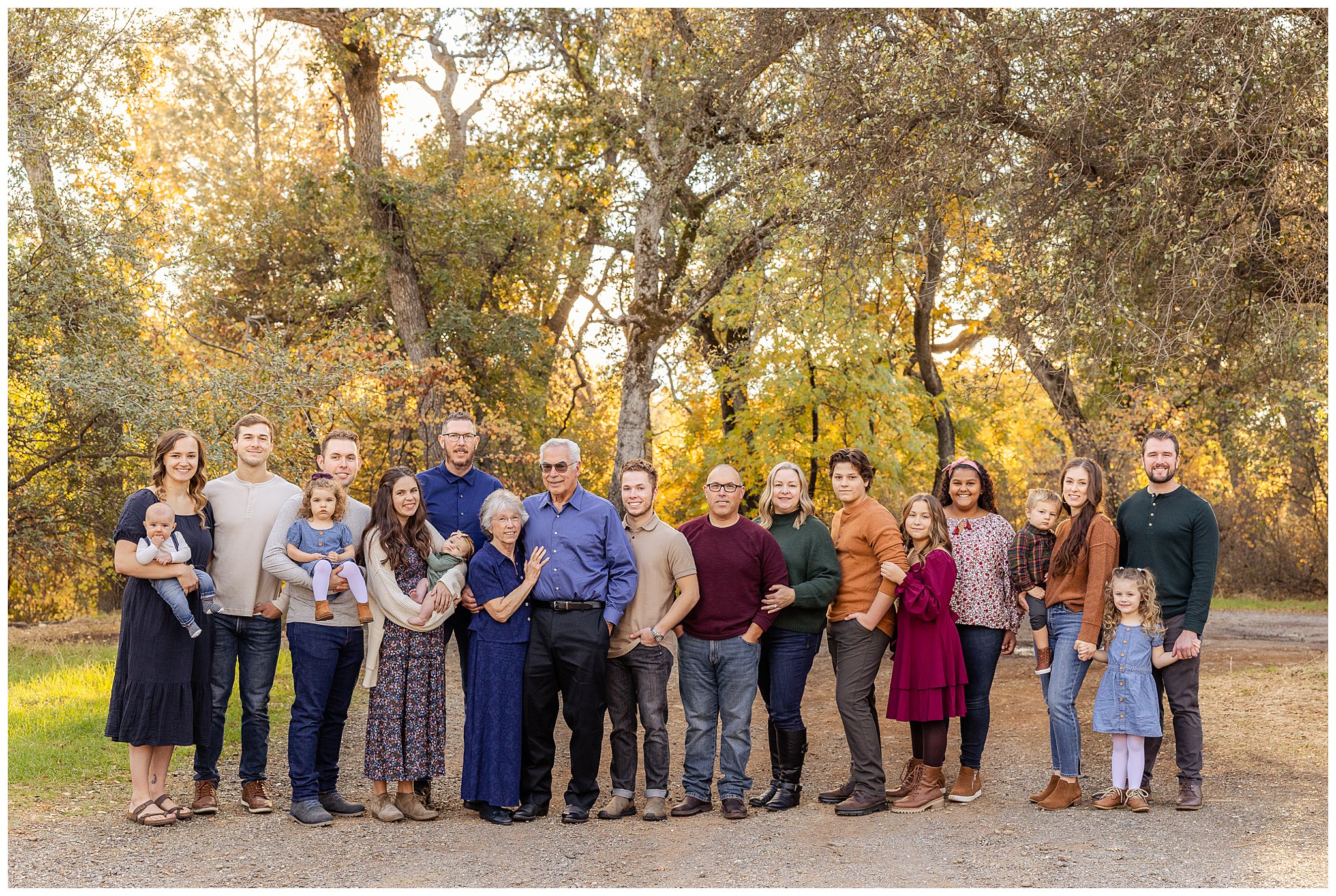 Upper Bidwell Park Large Family Session Chico CA | Angela + Keven