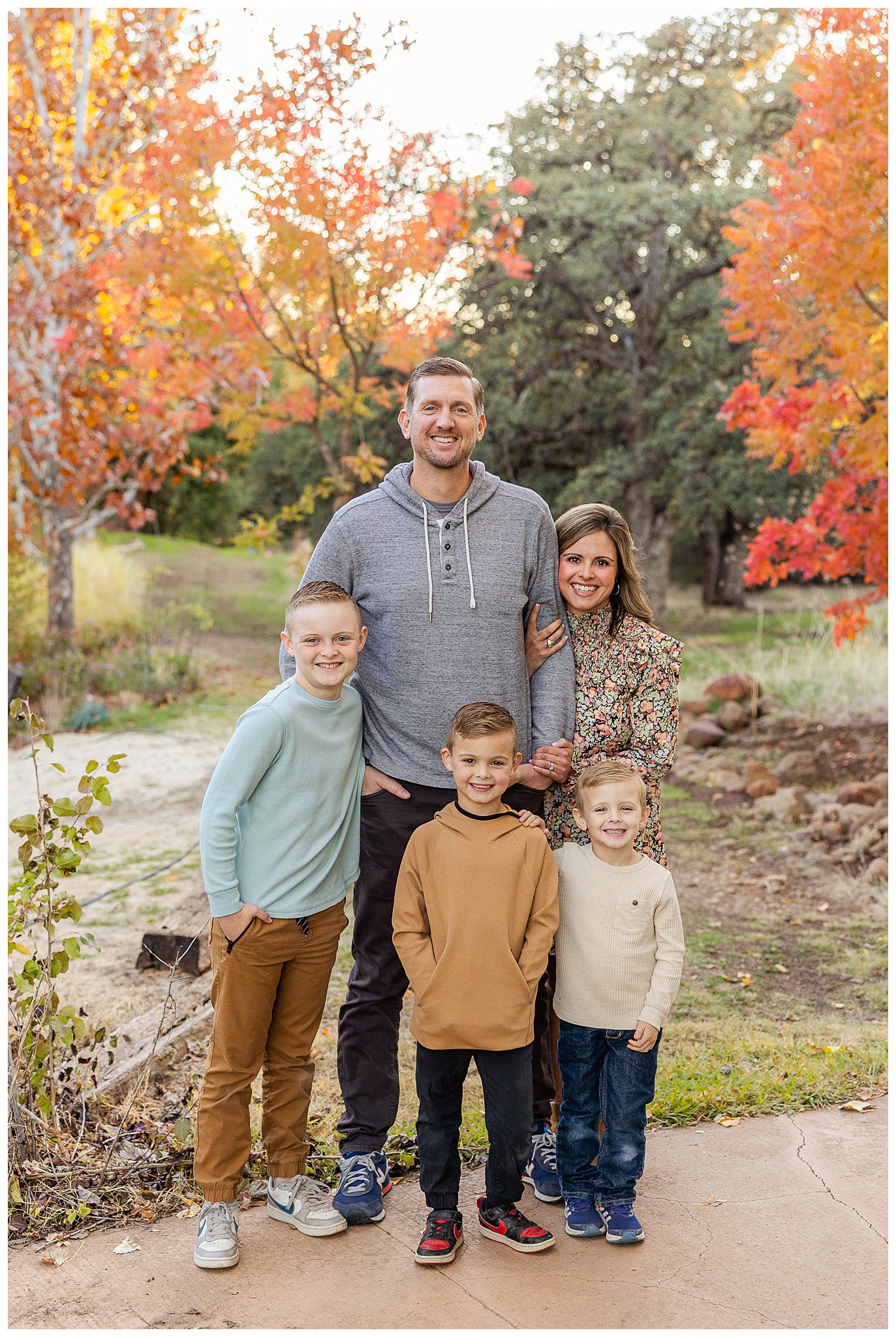 Fall Mini Sessions at White Ranch Events Red Maple Tree | Fall Mini Sessions
