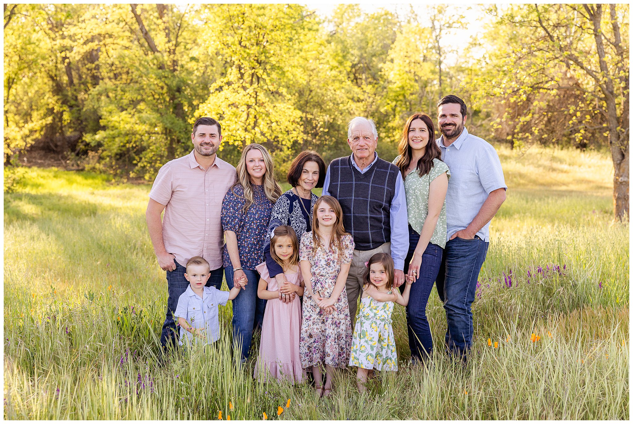 Extended Family Session in Spring | Ann + Dennis