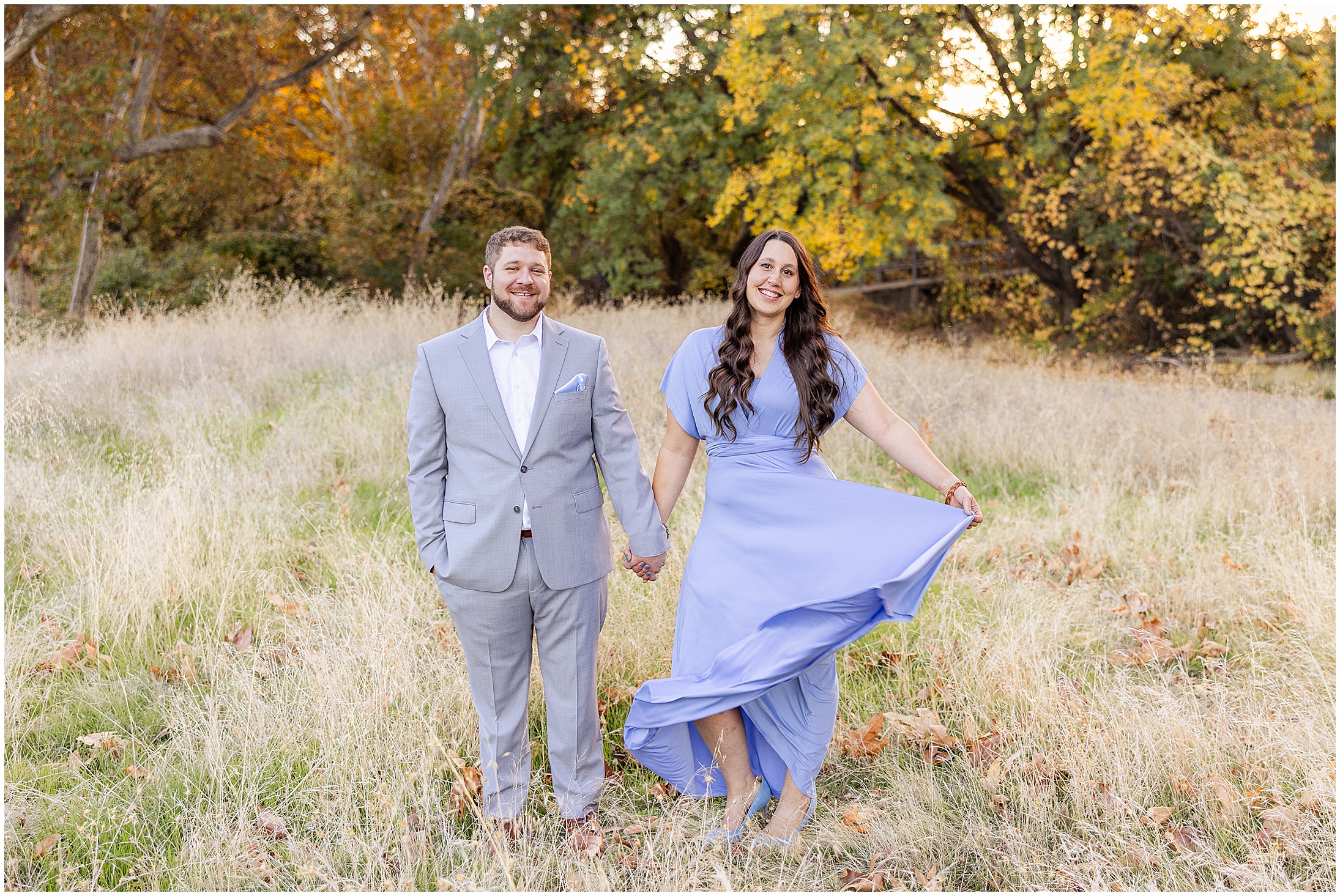 Walking in the park for engagement session | Courtney + Todd